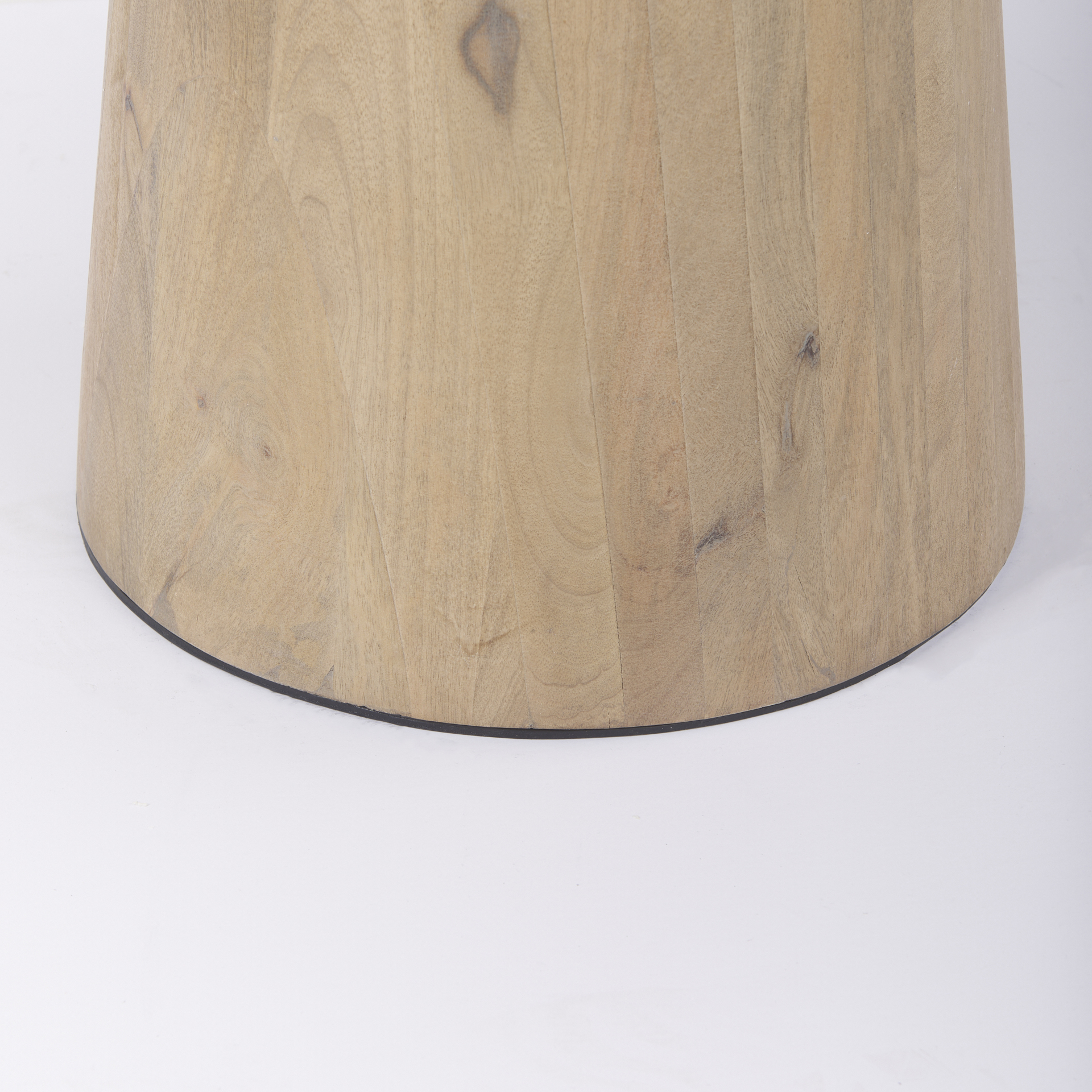 Maxwell-32-Round-White-Marble-Tabletop-w-Blonde-Wood-Black-Metal-Accent-Pedestal-Bistro-Table-7