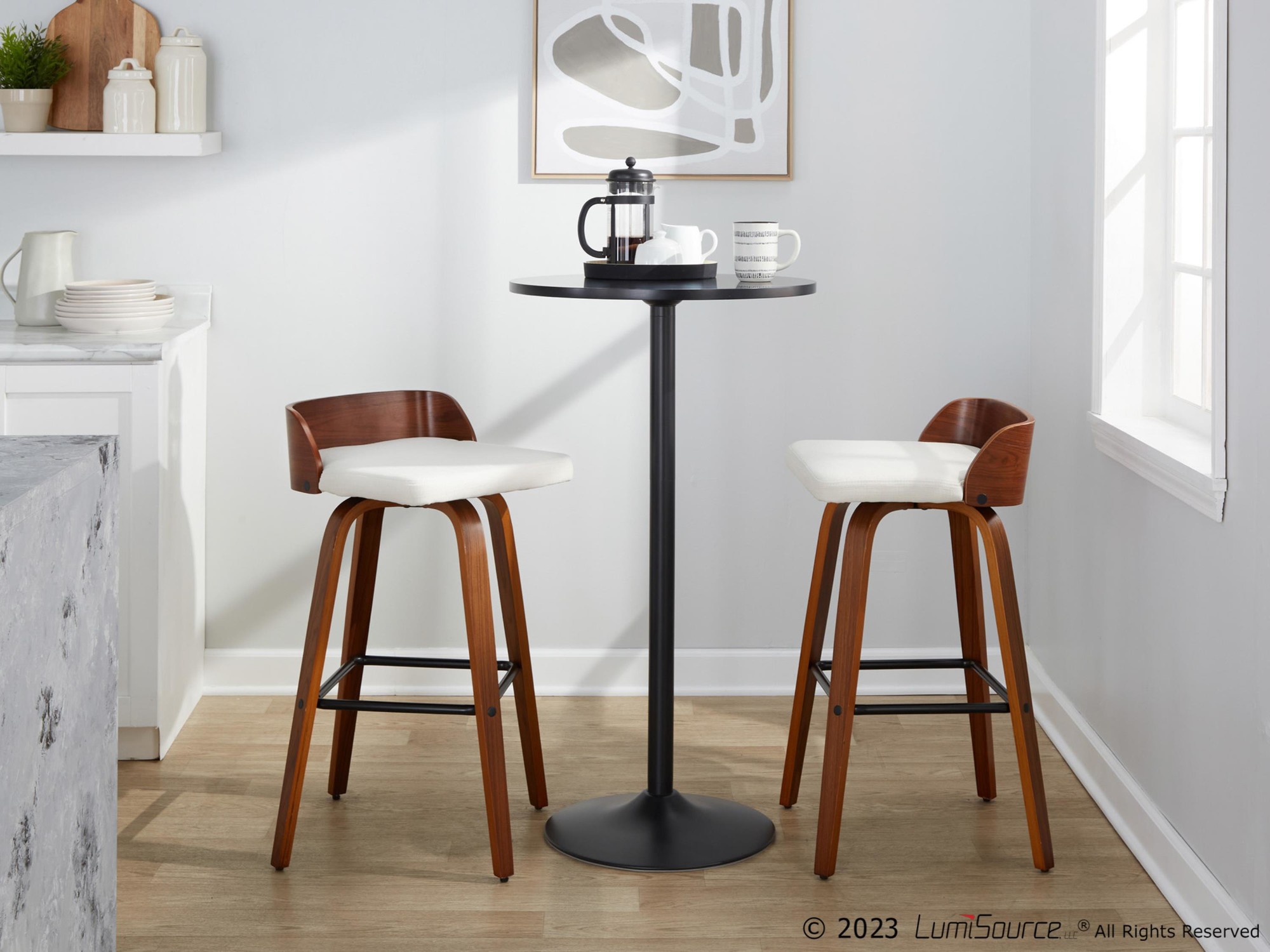 Maya-30-Inch-Mid-Century-Modern-Swivel-Barstool-Walnut-and-Charcoal-Set-of-2