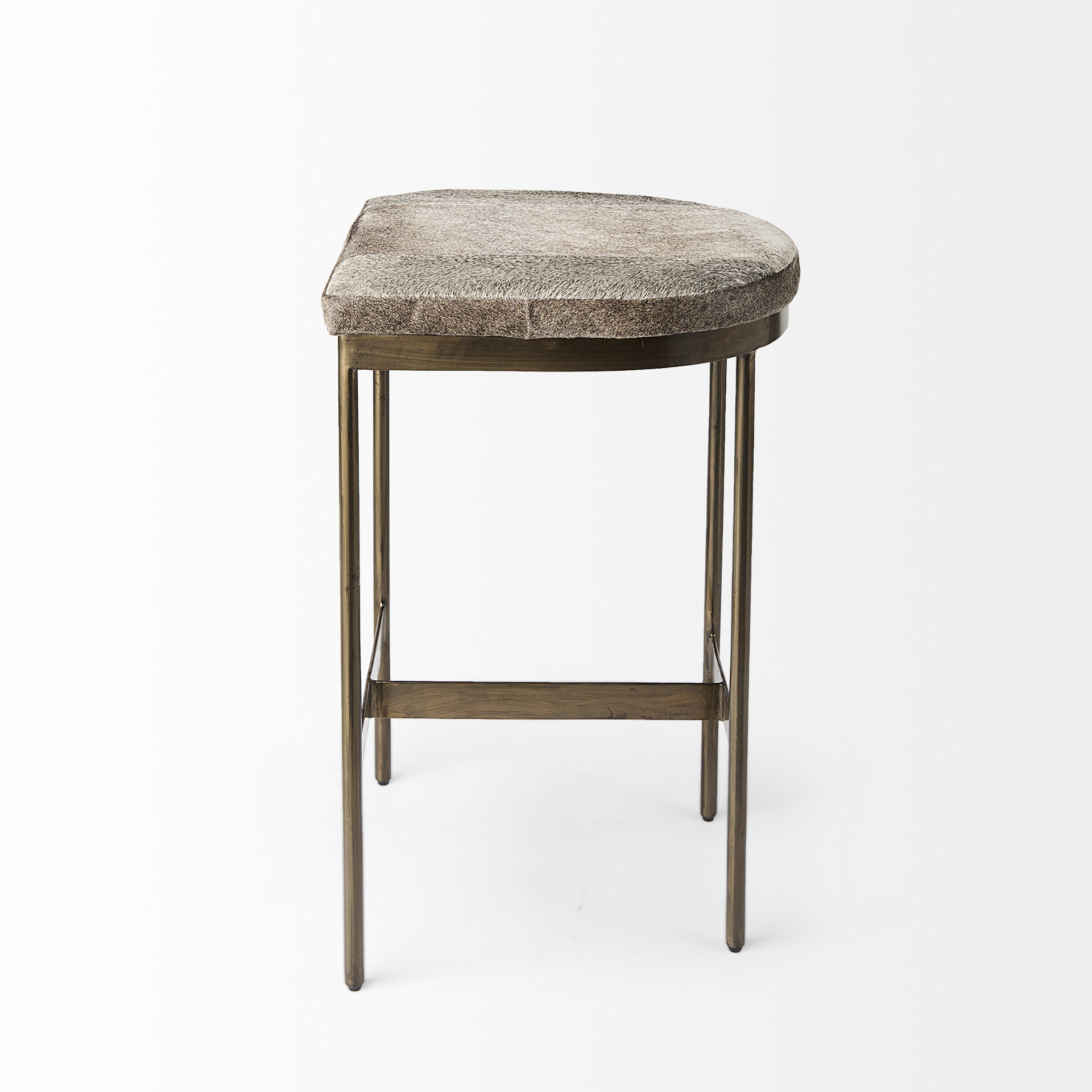 Millie-16.75-X-17.75-X-26.25-Hair-on-hide-Seat-W-Gold-Metal-Frame-Counter-Stool-4