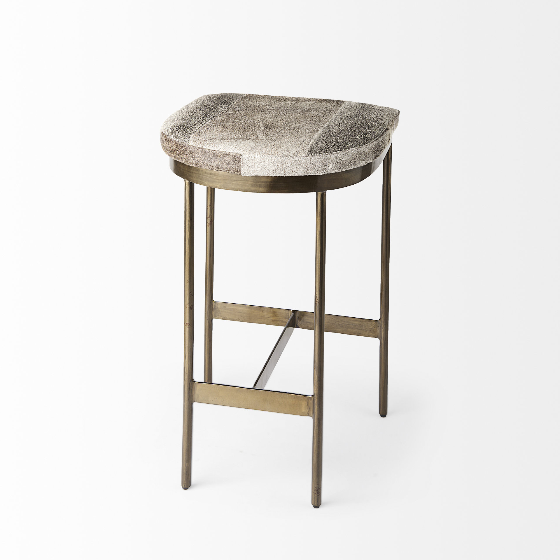 Millie-16.75-X-17.75-X-26.25-Hair-on-hide-Seat-W-Gold-Metal-Frame-Counter-Stool-6