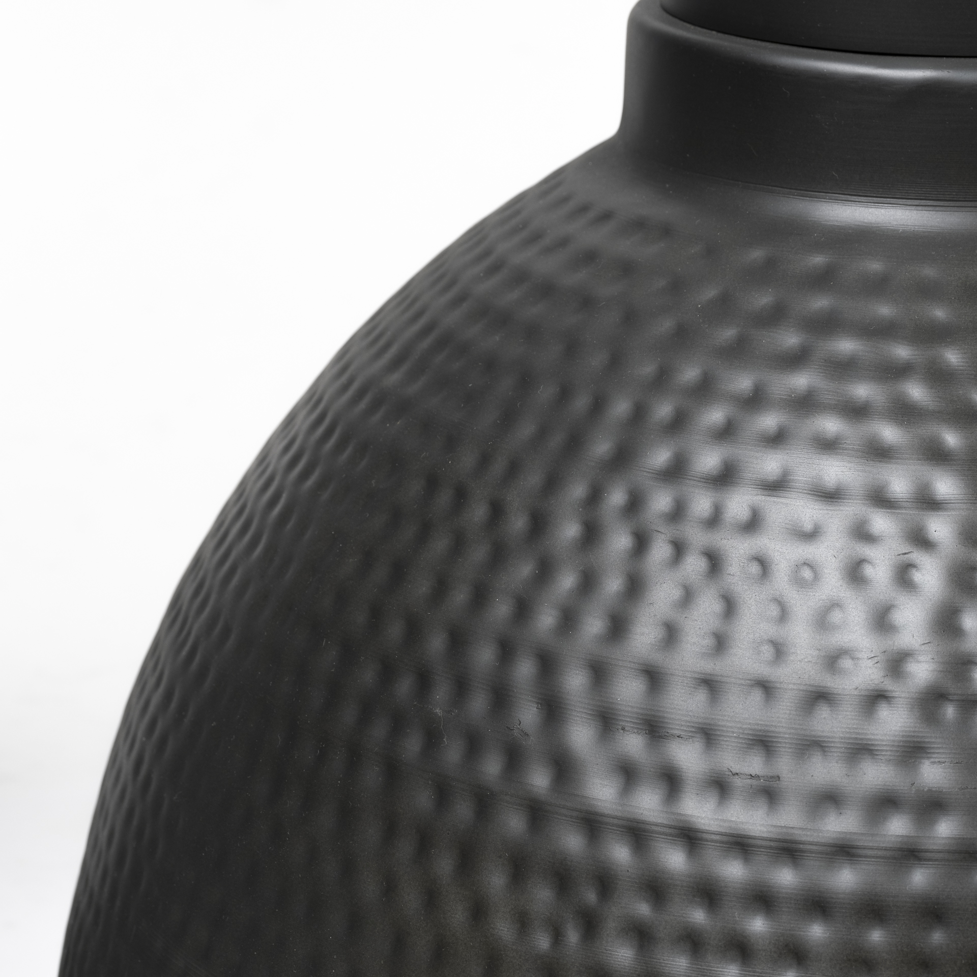 Minerva-19×22-Metallic-Gray-Hammered-Detail-Pendant-Light-6