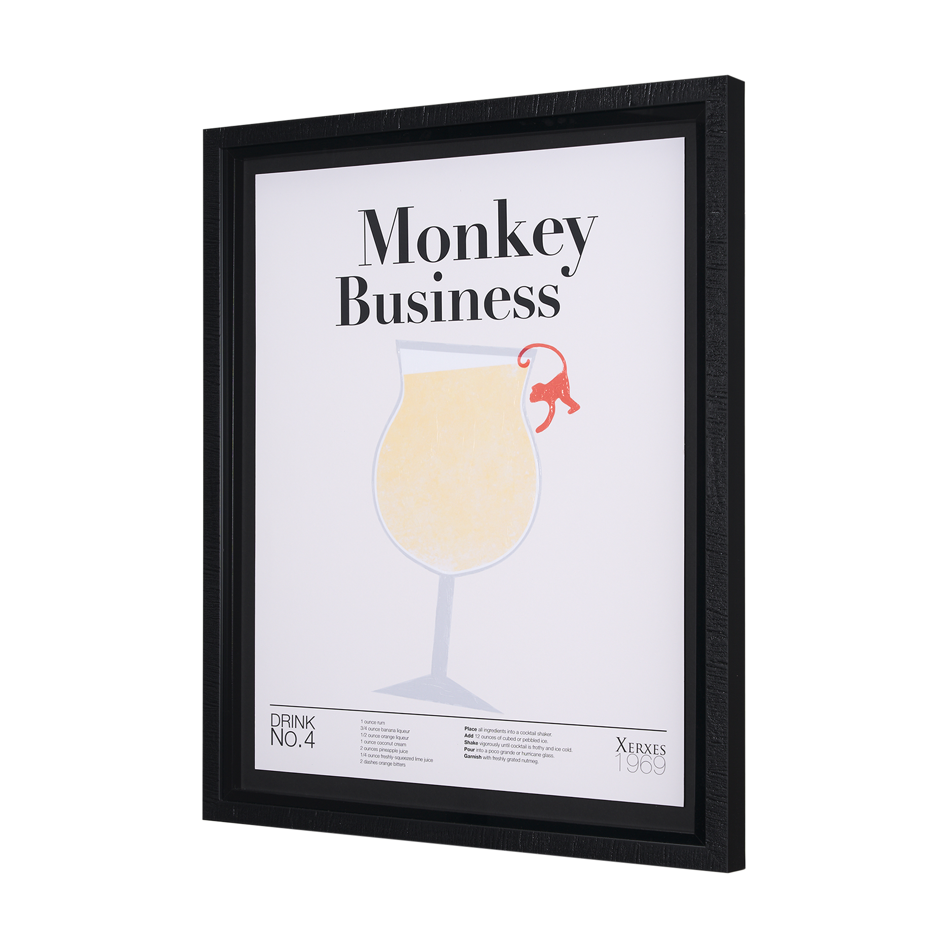 Monkey-Business-by-Mercana-Studio-a-Hand-Embelished-Textured-Framed-Art-Print-Matted-under-Glass-1
