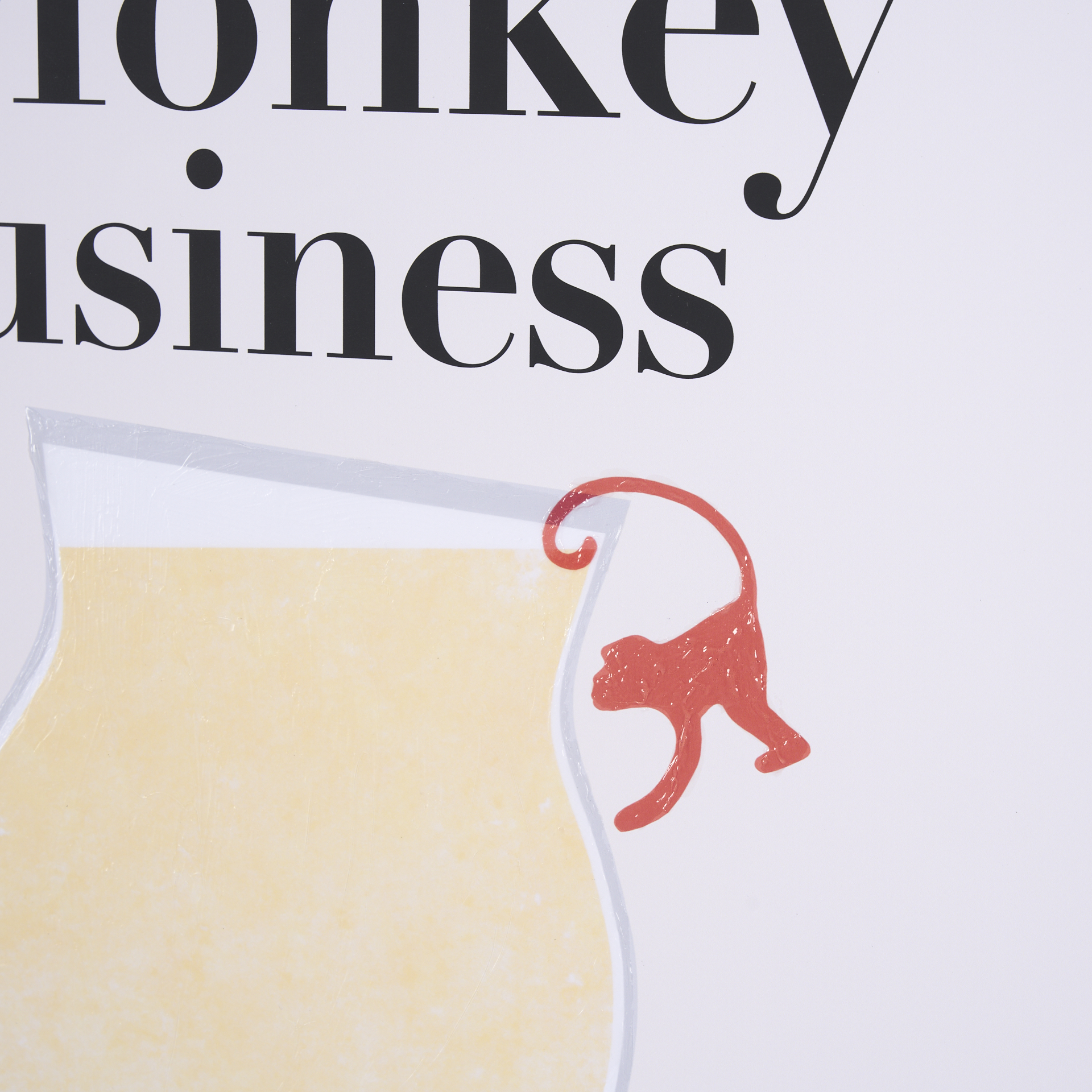 Monkey-Business-by-Mercana-Studio-a-Hand-Embelished-Textured-Framed-Art-Print-Matted-under-Glass-6