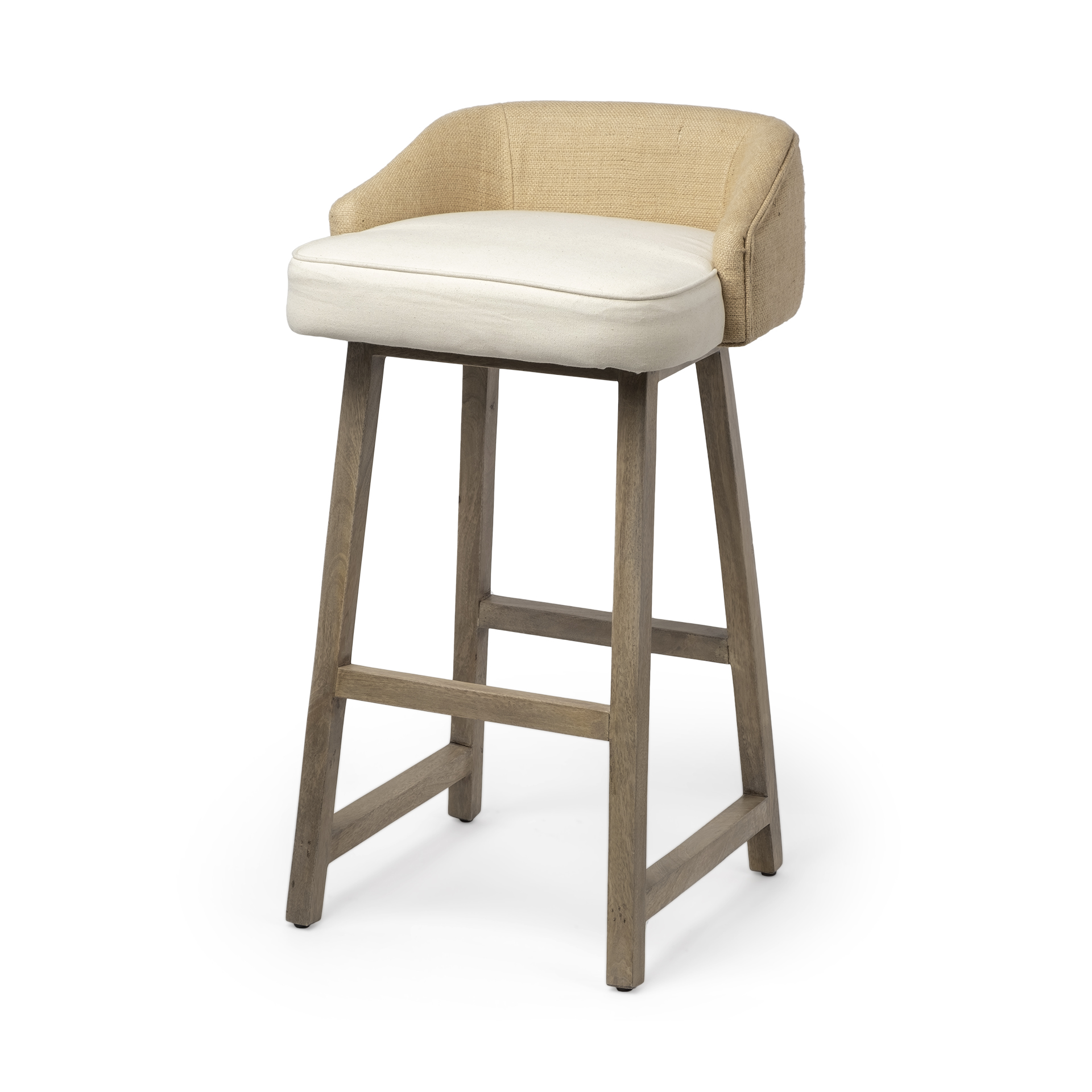 Monmouth-30.5-Seat-Height-CreamBeige-Fabric-Seat-Brown-Wood-Frame-Bar-Stool