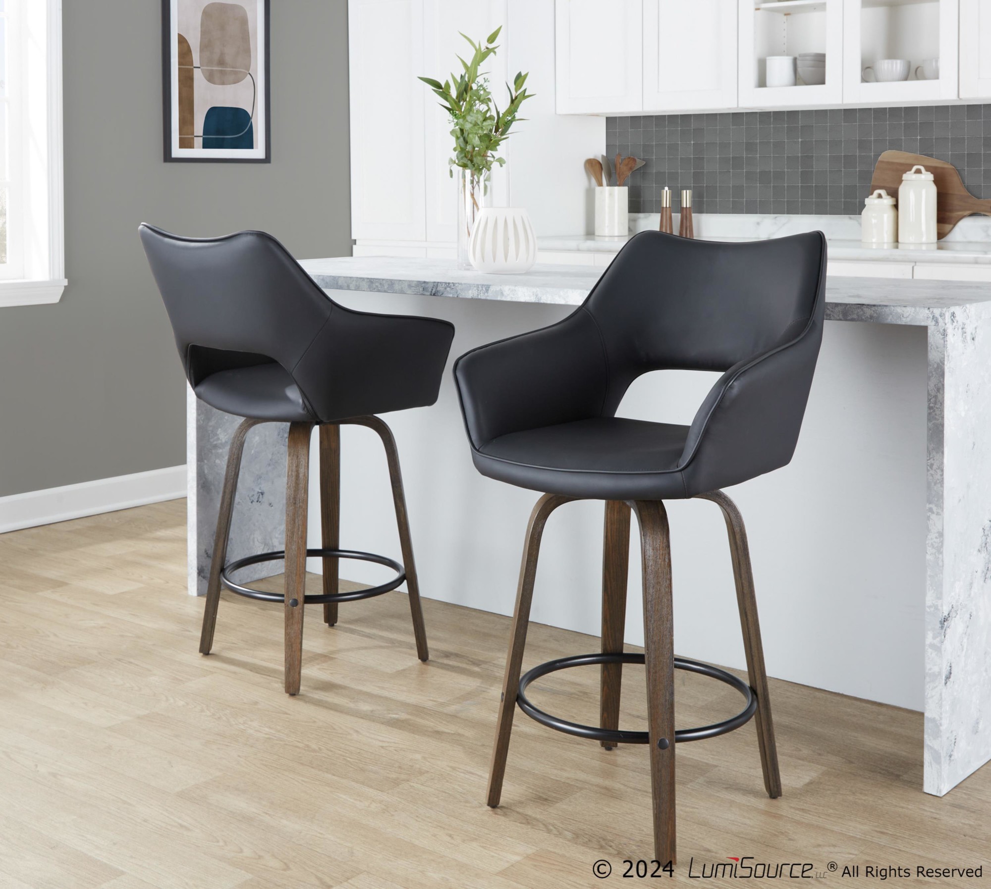 Mustang-26-Contemporary-Walnut-and-Black-Swivel-Stools-Set-of-2-1