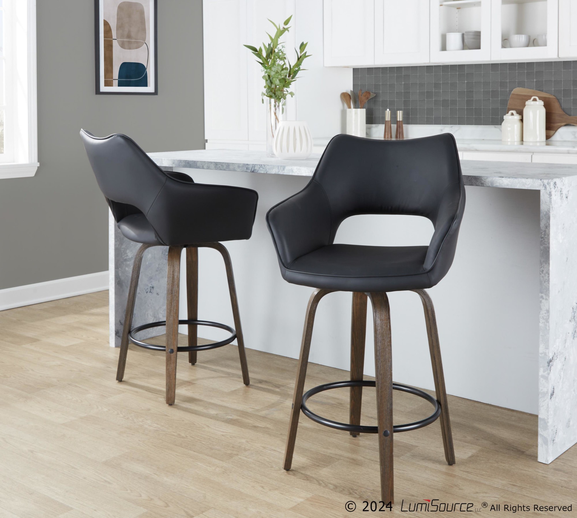 Mustang-26-Contemporary-Walnut-and-Black-Swivel-Stools-Set-of-2