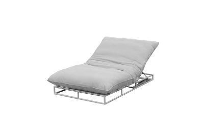 NEWPORT-Silver-Grey-Sunbrella-Lounger-with-White-Legs