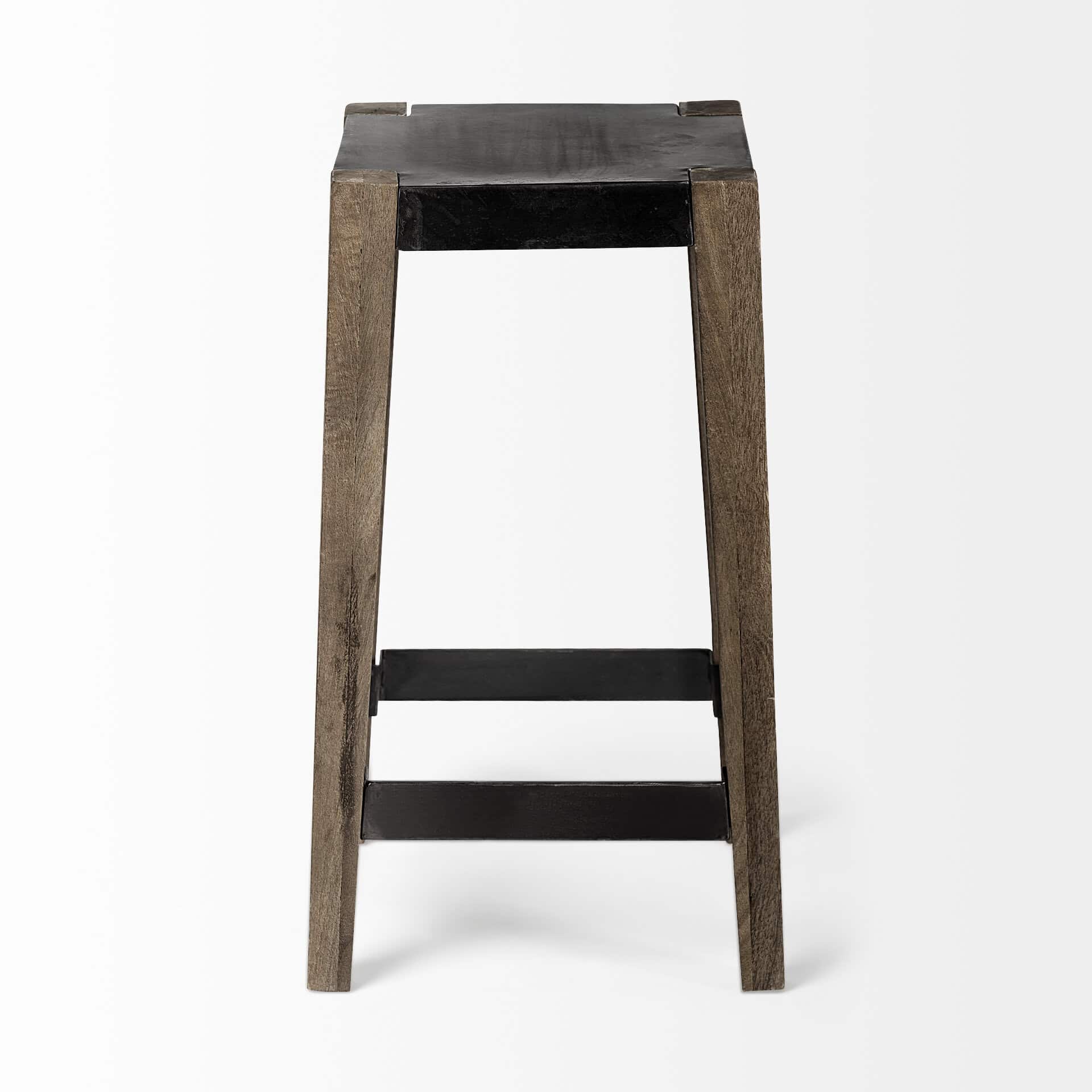 Nell-26-Seat-Height-Black-Metal-Seat-Foot-Rest-With-Brown-Wood-Legs-Stool-5