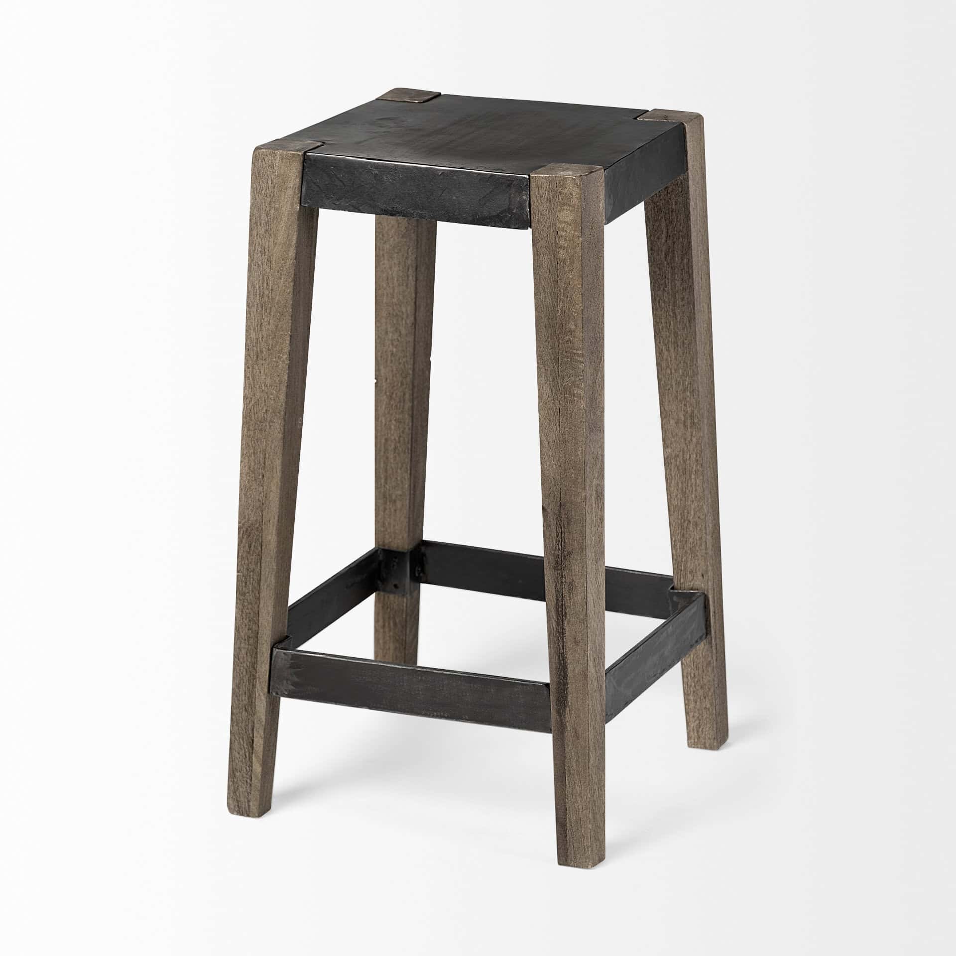 Nell-26-Seat-Height-Black-Metal-Seat-Foot-Rest-With-Brown-Wood-Legs-Stool-6