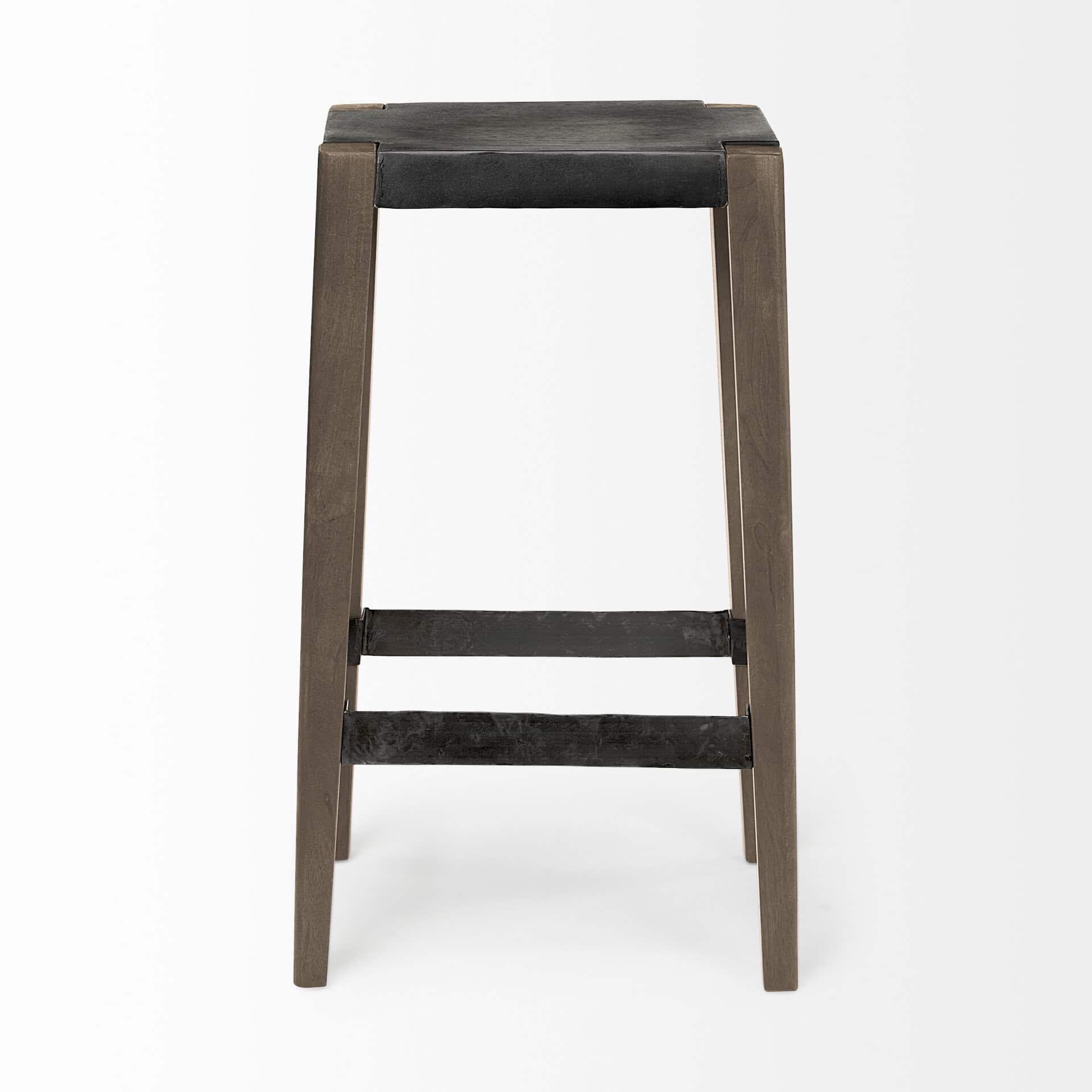 Nell-30-Seat-Height-Black-Metal-Seat-Foot-Rest-With-Brown-Wood-Legs-Stool-3