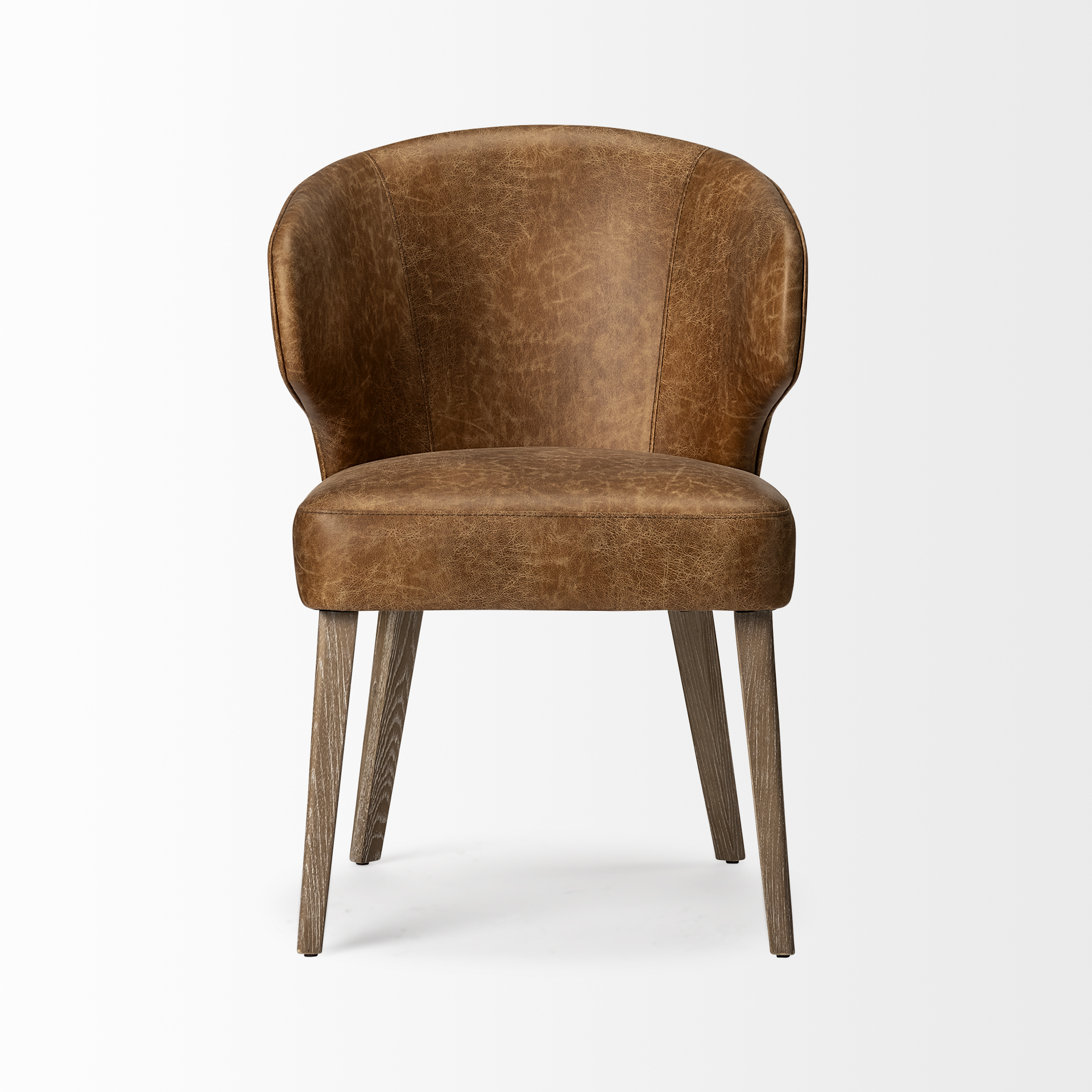 Niles-22.5L-x-24.0W-x-32.0H-Brown-Faux-Leather-Seat-WBrown-Wooden-Legs-Wingback-Dining-Chair-2