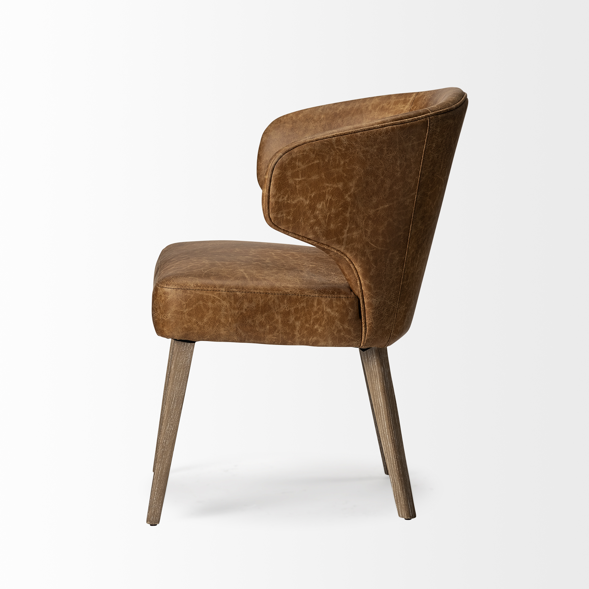 Niles-22.5L-x-24.0W-x-32.0H-Brown-Faux-Leather-Seat-WBrown-Wooden-Legs-Wingback-Dining-Chair-3