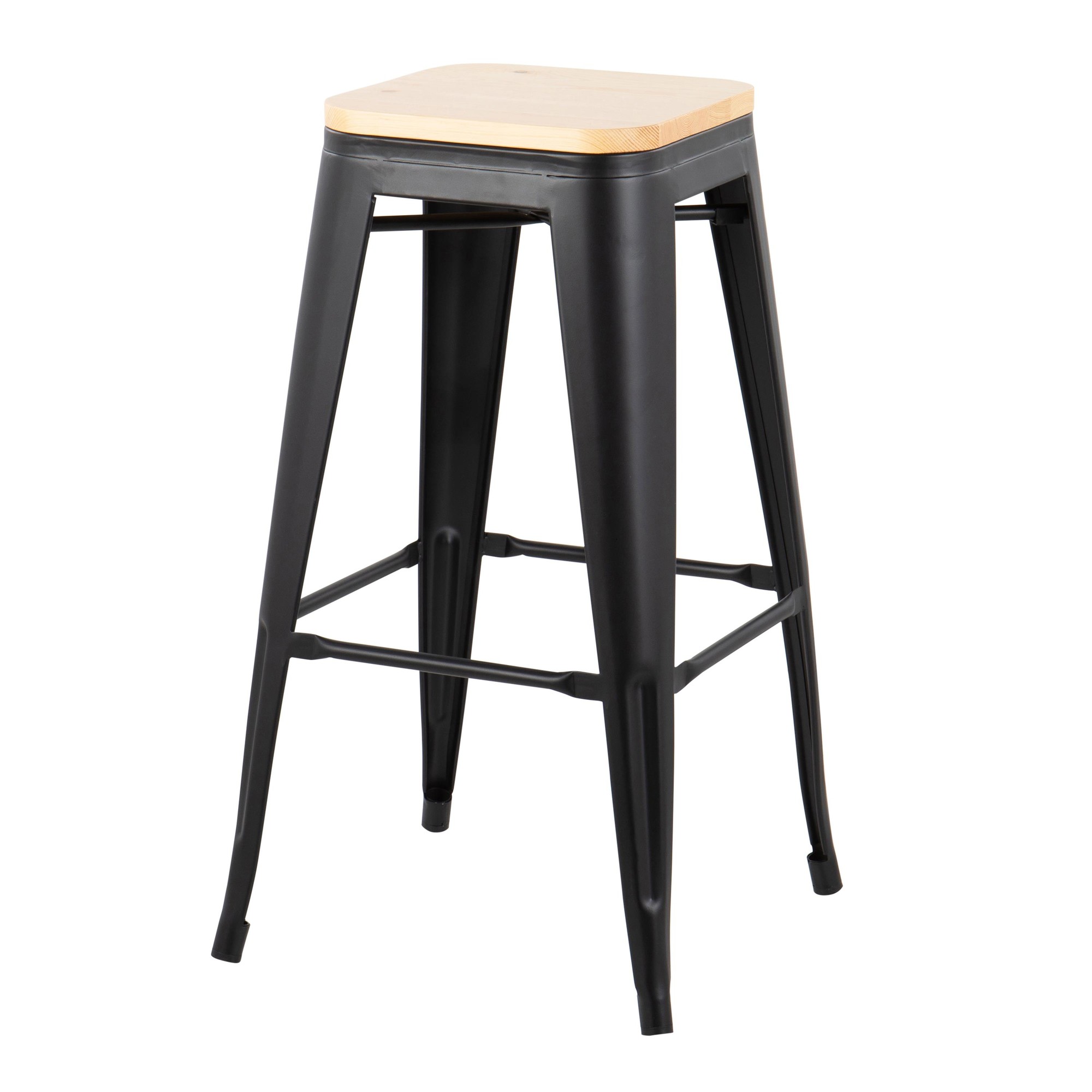 Oregon-Black-Steel-Natural-Wood-Contemporary-Bar-Stools-Set-of-2-4
