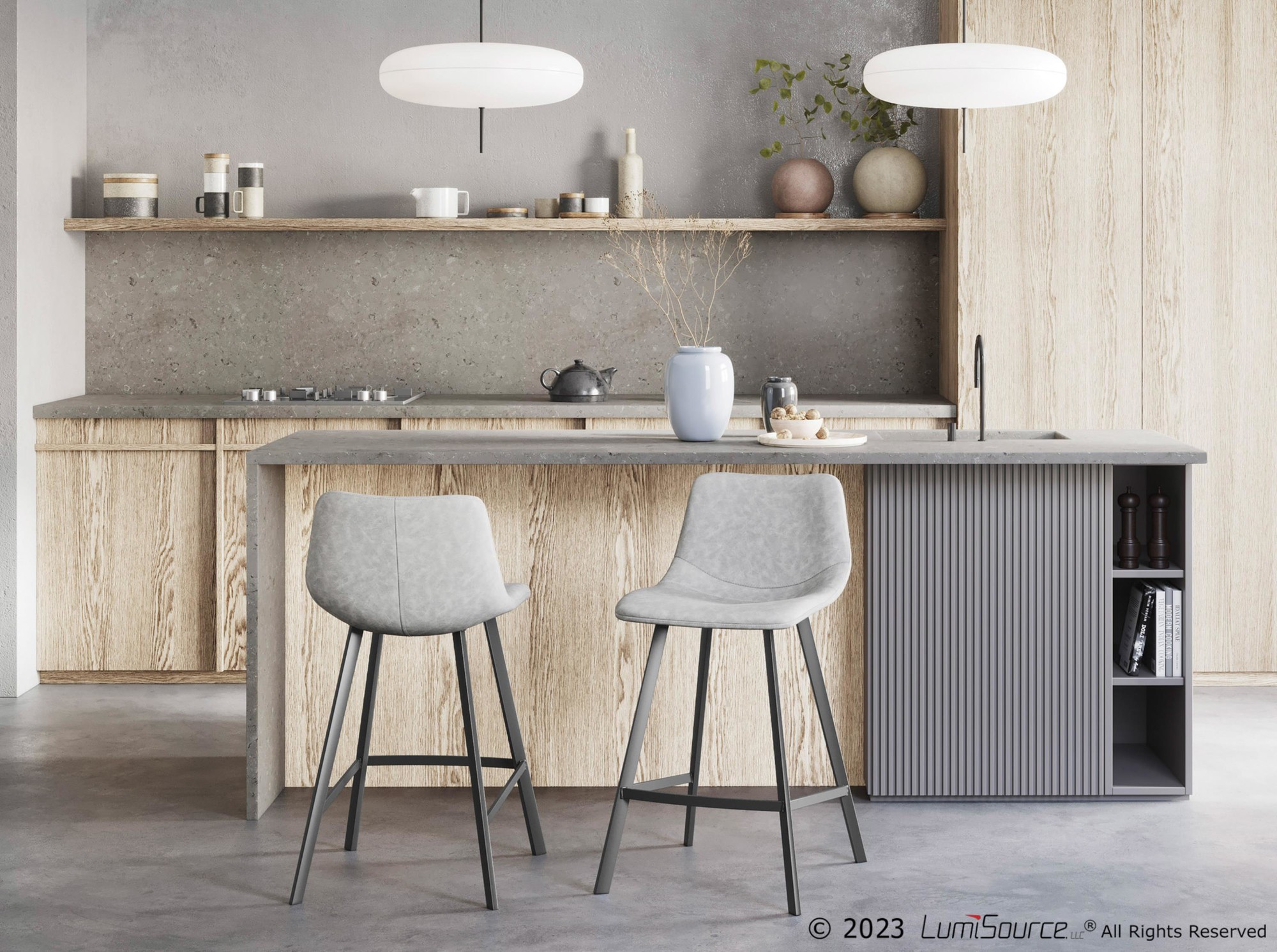 Outlaw-Industrial-Grey-Faux-Leather-Black-Metal-Counter-Stools-Set-of-2-4