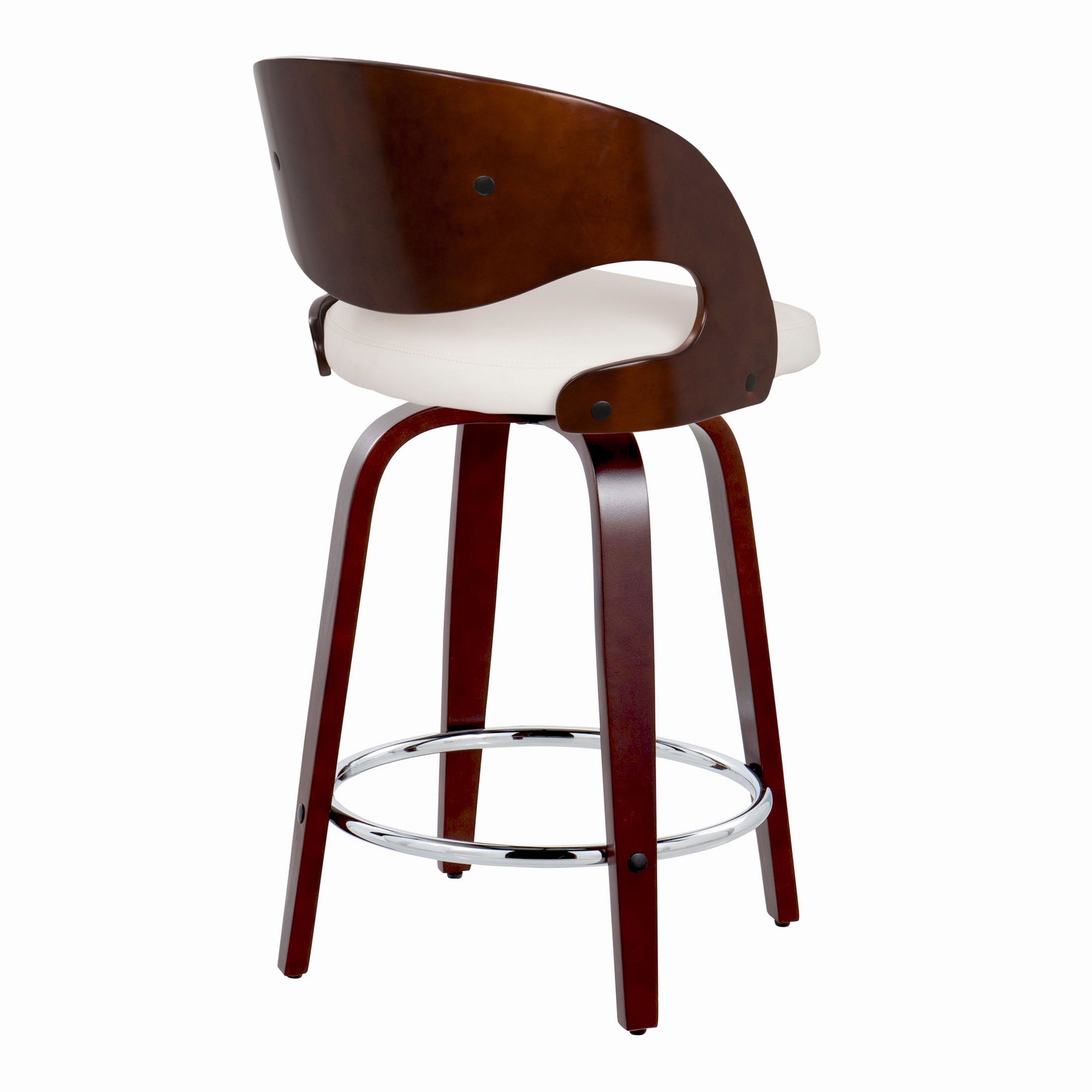 Pino-24-Mid-Century-Modern-Mahogany-Swivel-Counter-Stools-Set-of-2-3