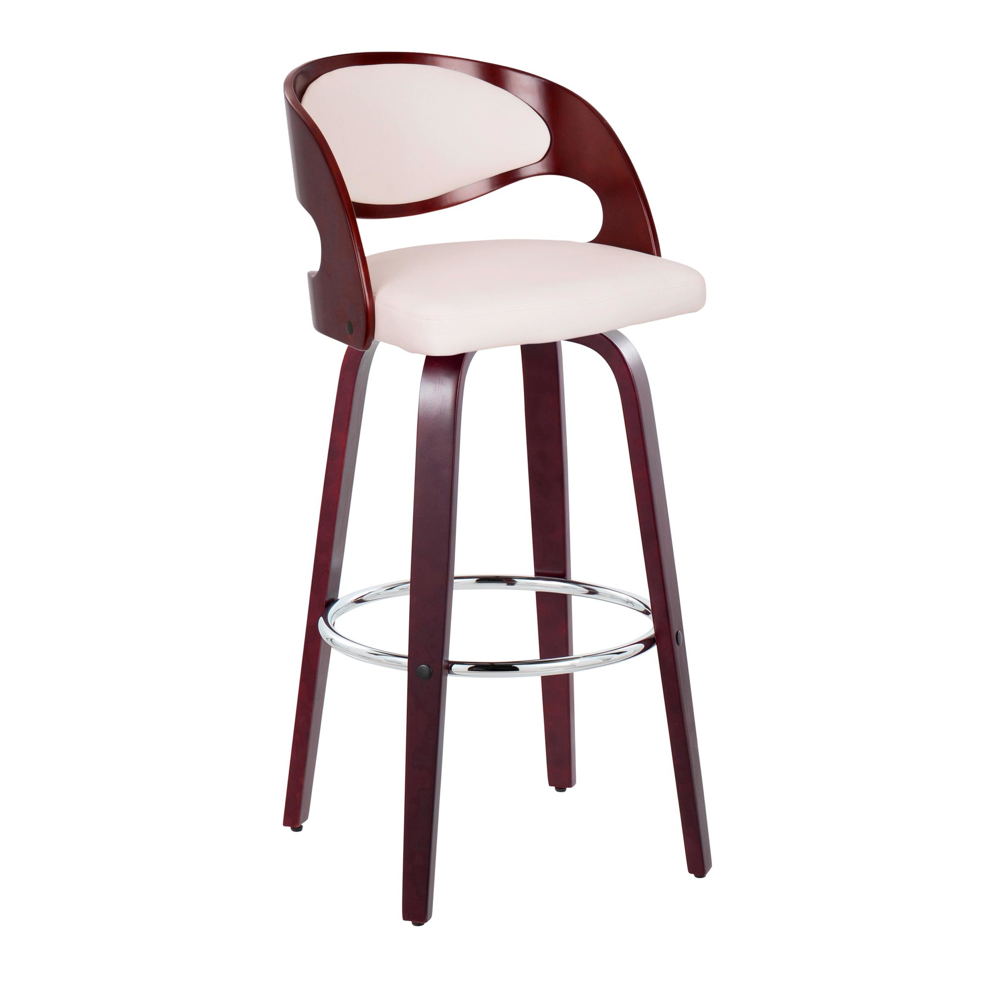 Pino-30-Inch-Mid-Century-Modern-Mahogany-Barstool-White-Faux-Leather-Set-of-2-5