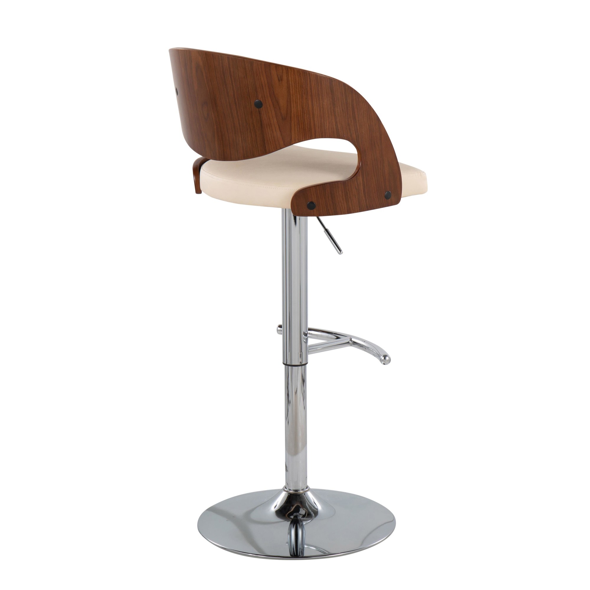 Pino-Chrome-Walnut-Cream-Mid-Century-Modern-Swivel-Barstool-Set-of-3-5