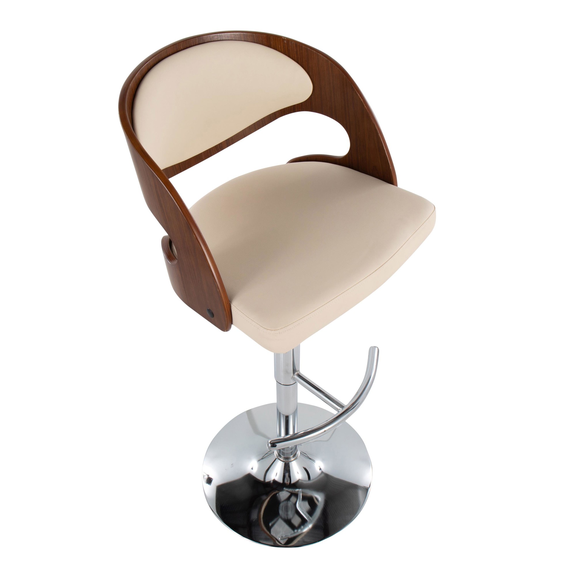 Pino-Chrome-Walnut-Cream-Mid-Century-Modern-Swivel-Barstool-Set-of-3-8