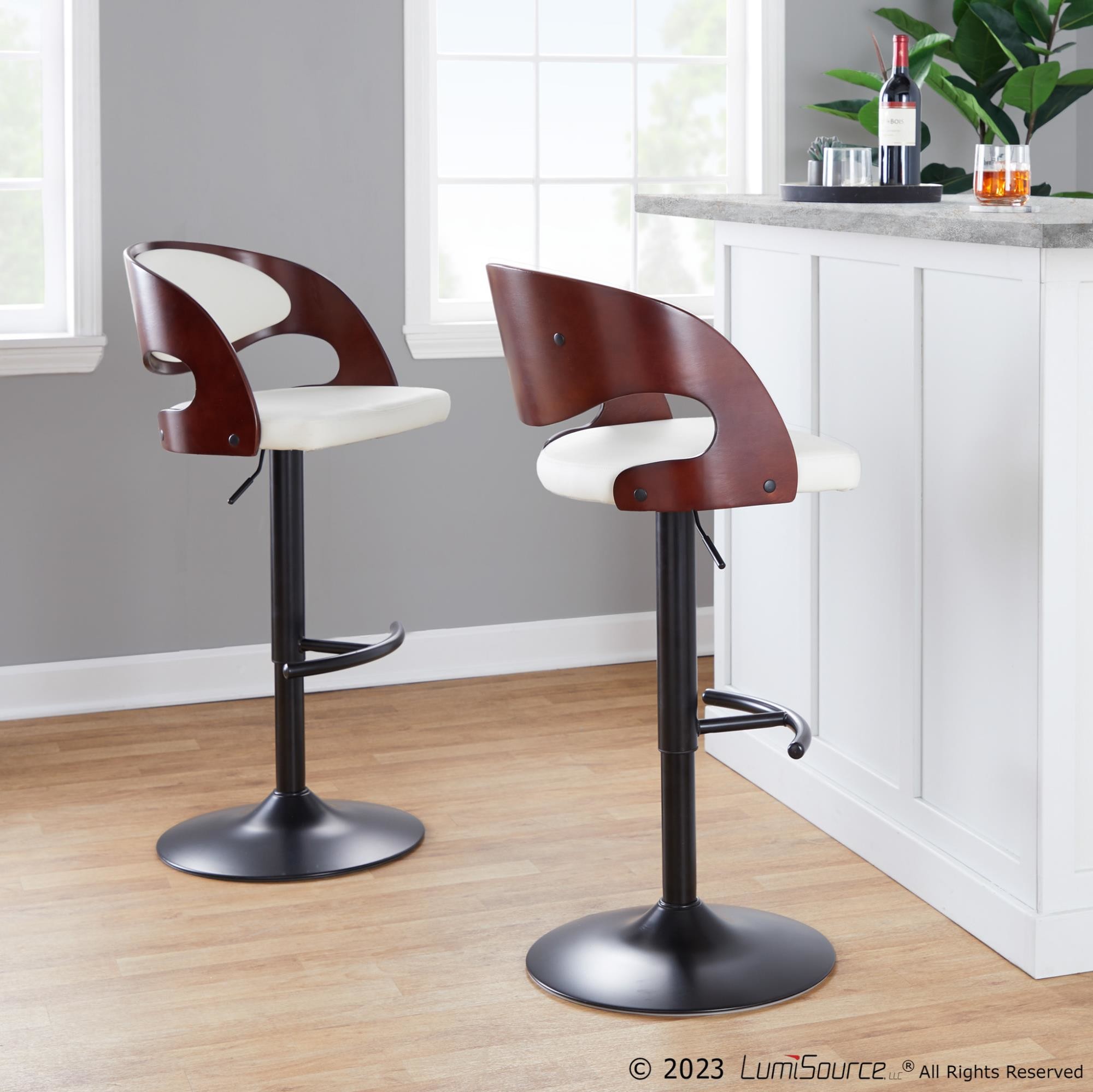 Pino-Mid-Century-Modern-Black-and-White-Swivel-Barstools-Set-of-2-1