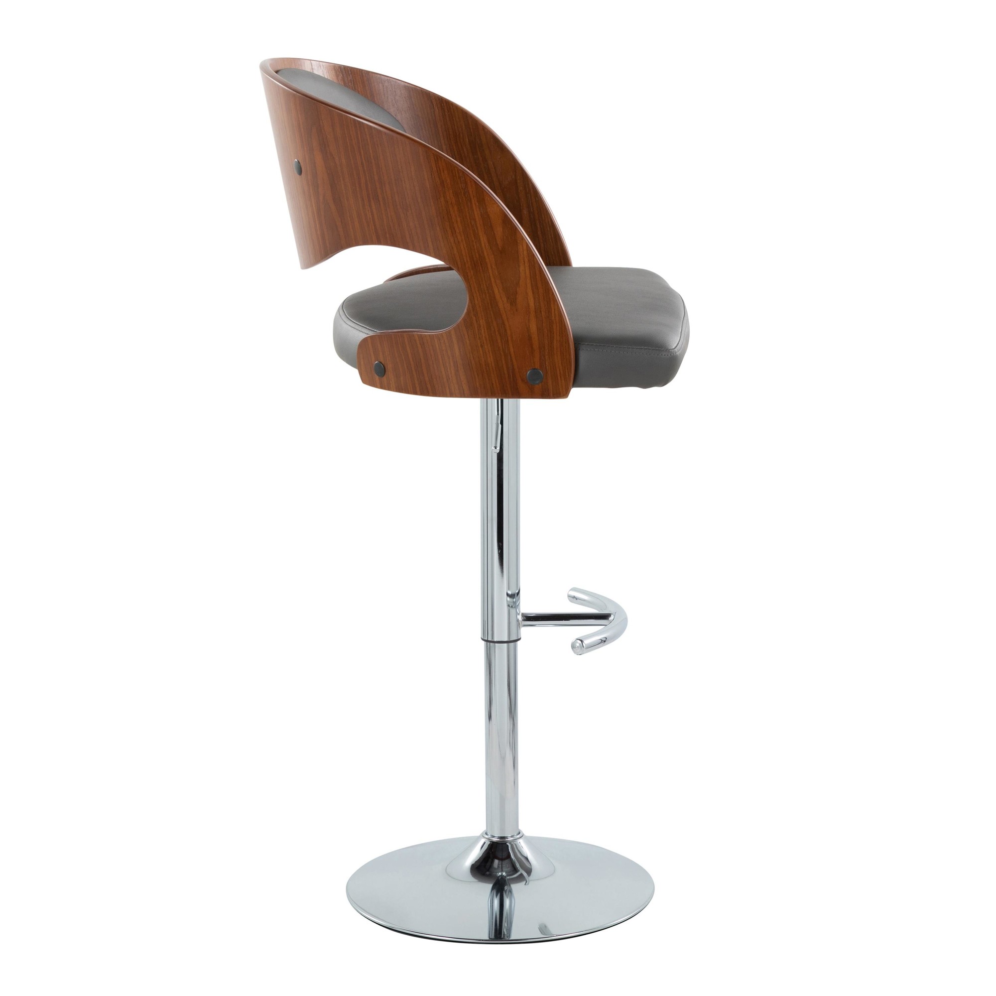 Pino-Mid-Century-Modern-Chrome-and-Walnut-Adjustable-Barstools-Set-of-2-4