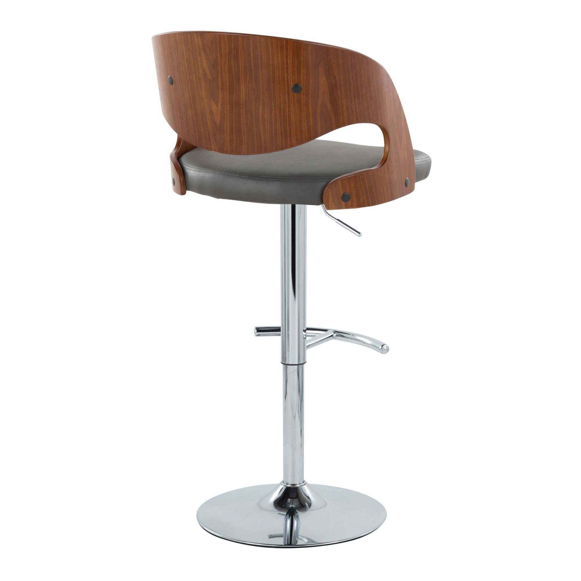 Pino-Mid-Century-Modern-Chrome-and-Walnut-Adjustable-Barstools-Set-of-2-7