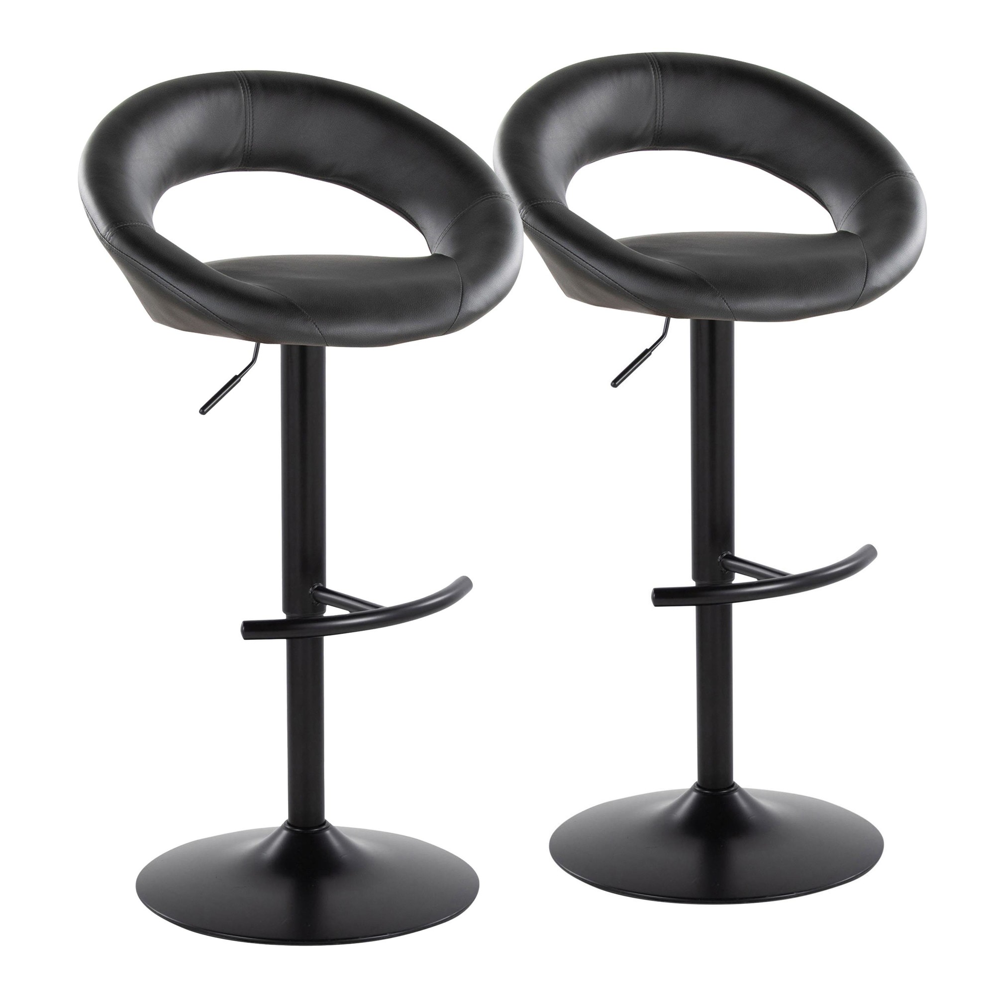 Posh-Black-Faux-Leather-Contemporary-Swivel-Barstools-Set-of-2-4