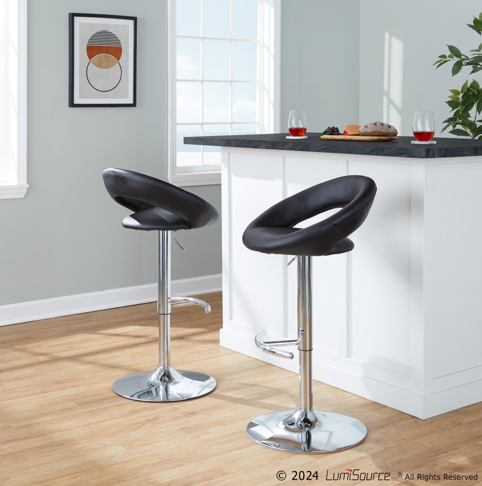 Posh-Contemporary-Chrome-and-Black-Faux-Leather-Swivel-Barstools-Set-of-2-2