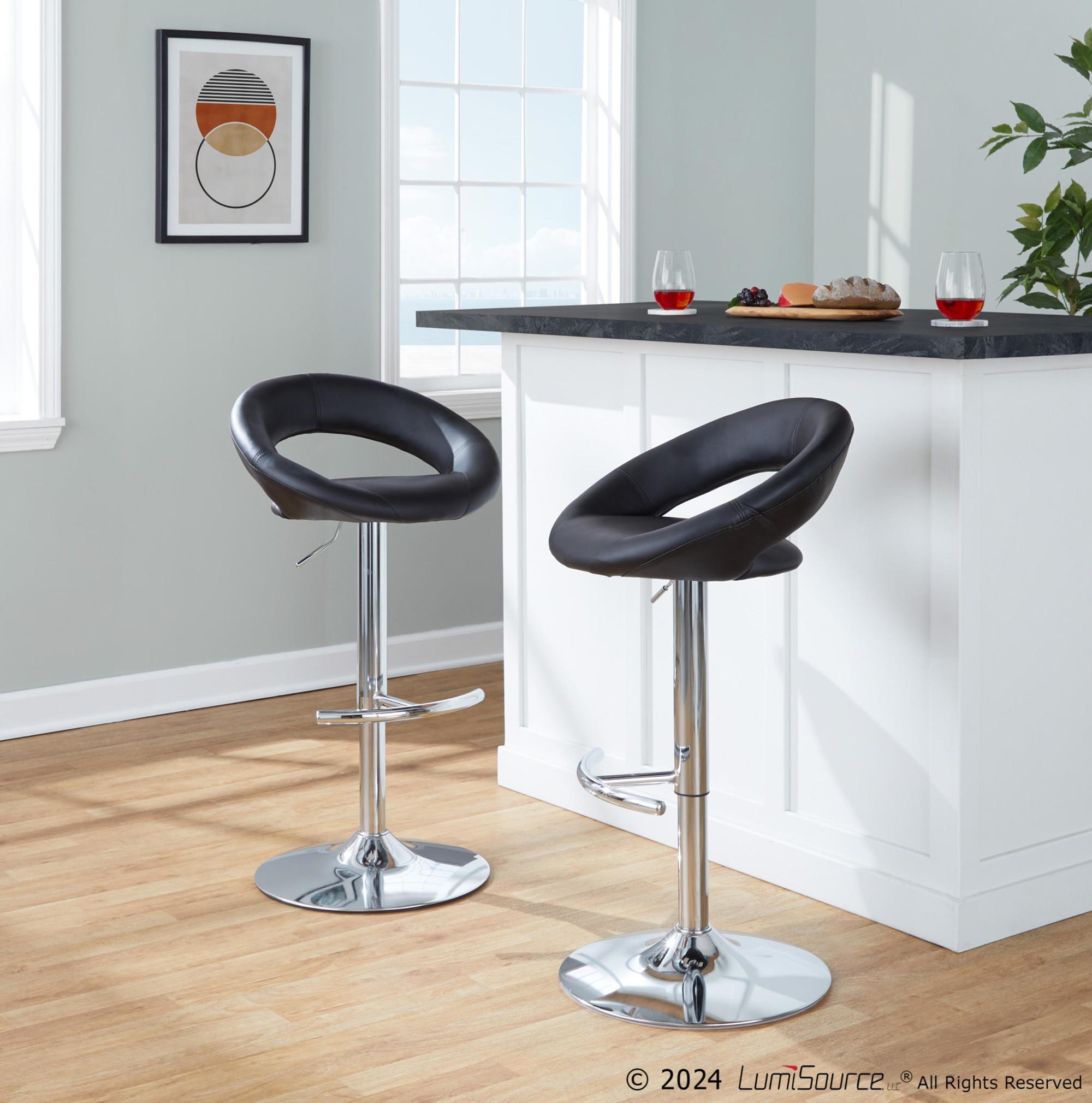 Posh-Contemporary-Chrome-and-Black-Faux-Leather-Swivel-Barstools-Set-of-2-3