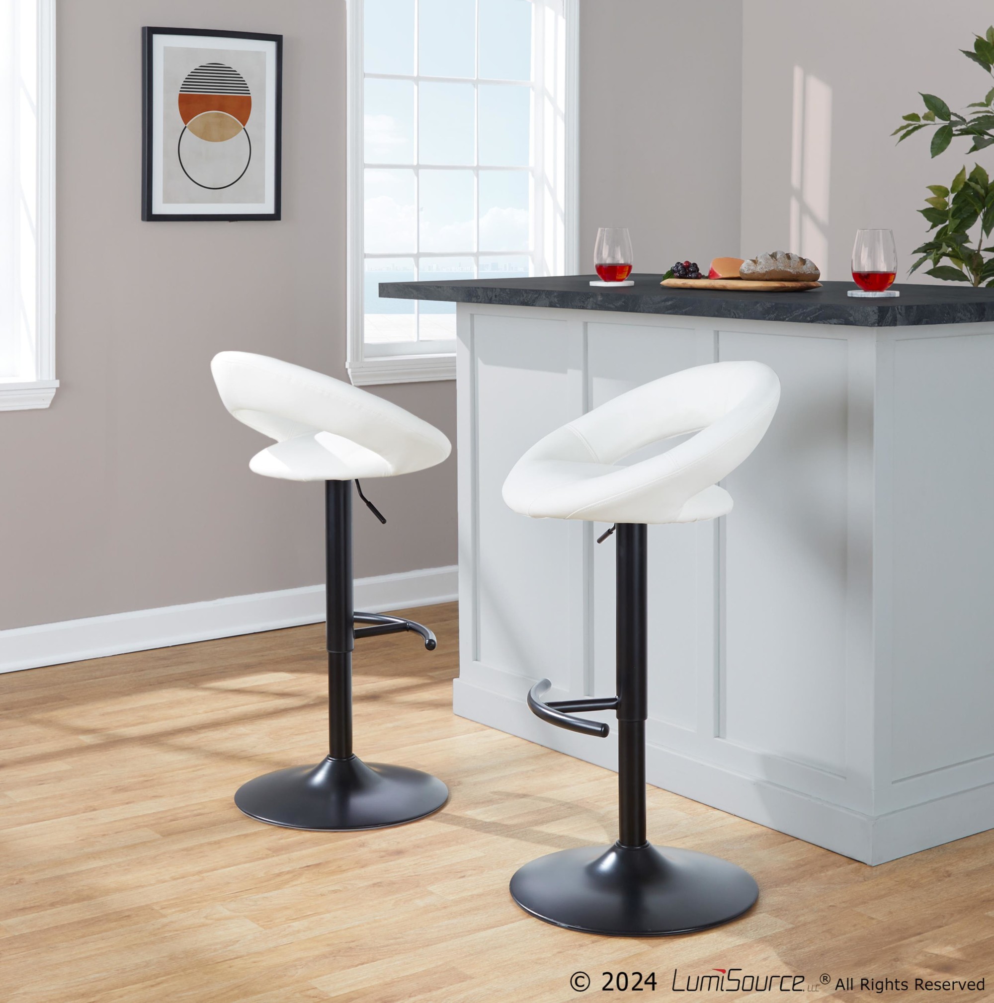 Posh-White-Faux-Leather-Black-Metal-Contemporary-Barstool-Set-of-2-2