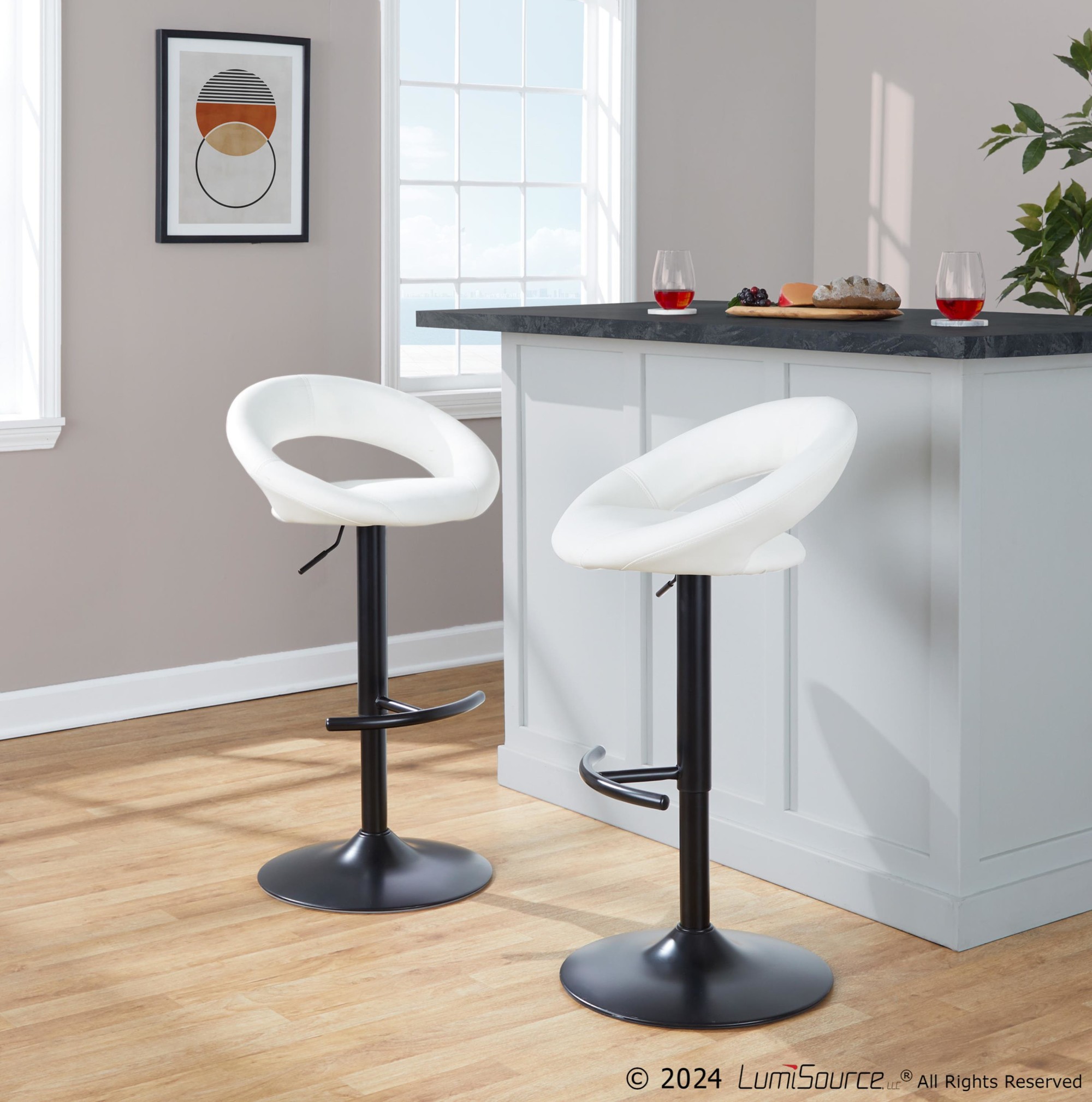 Posh-White-Faux-Leather-Black-Metal-Contemporary-Barstool-Set-of-2-3