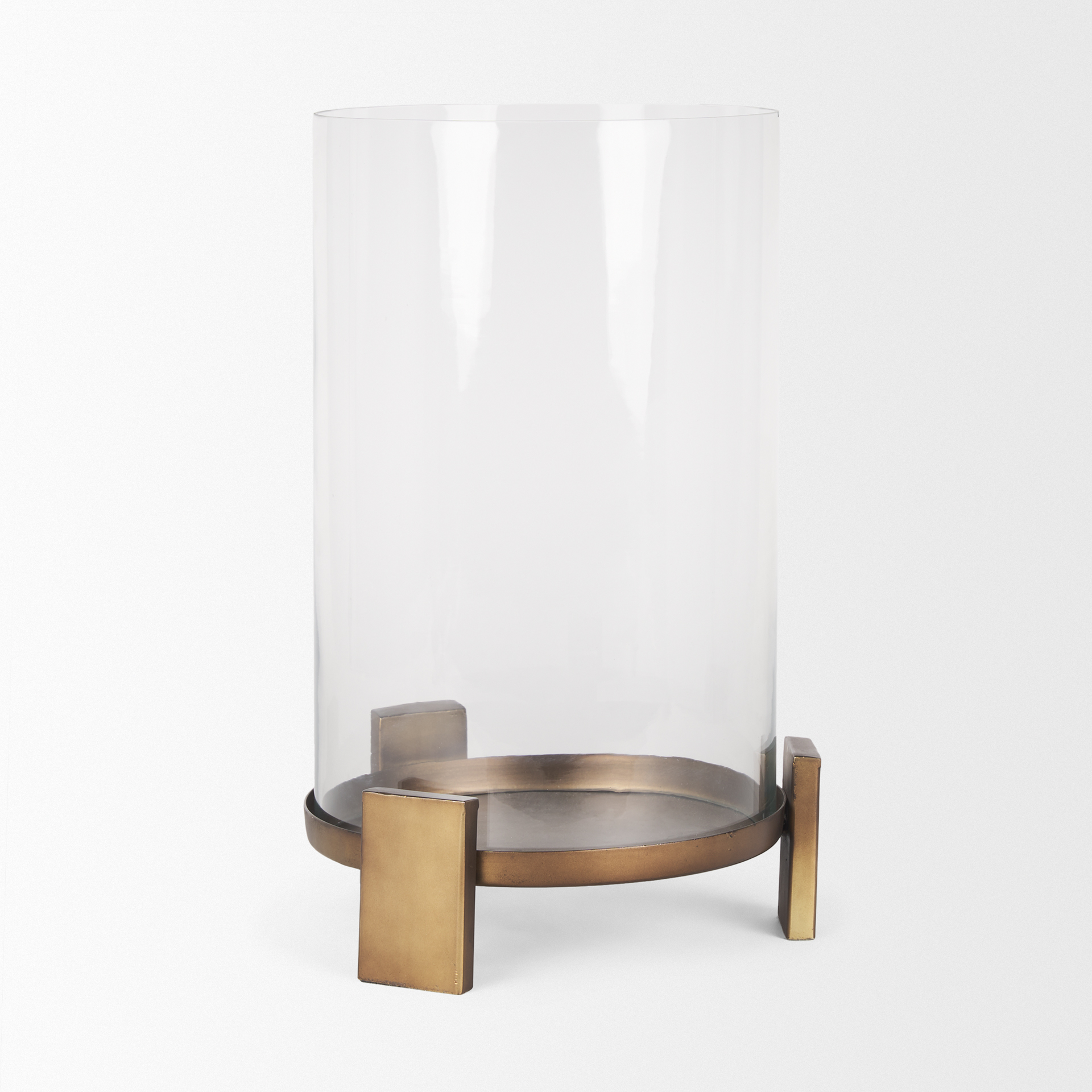 Price-Large-Antiqued-Gold-Metal-w-Glass-Hurricane-Candle-Holder-6
