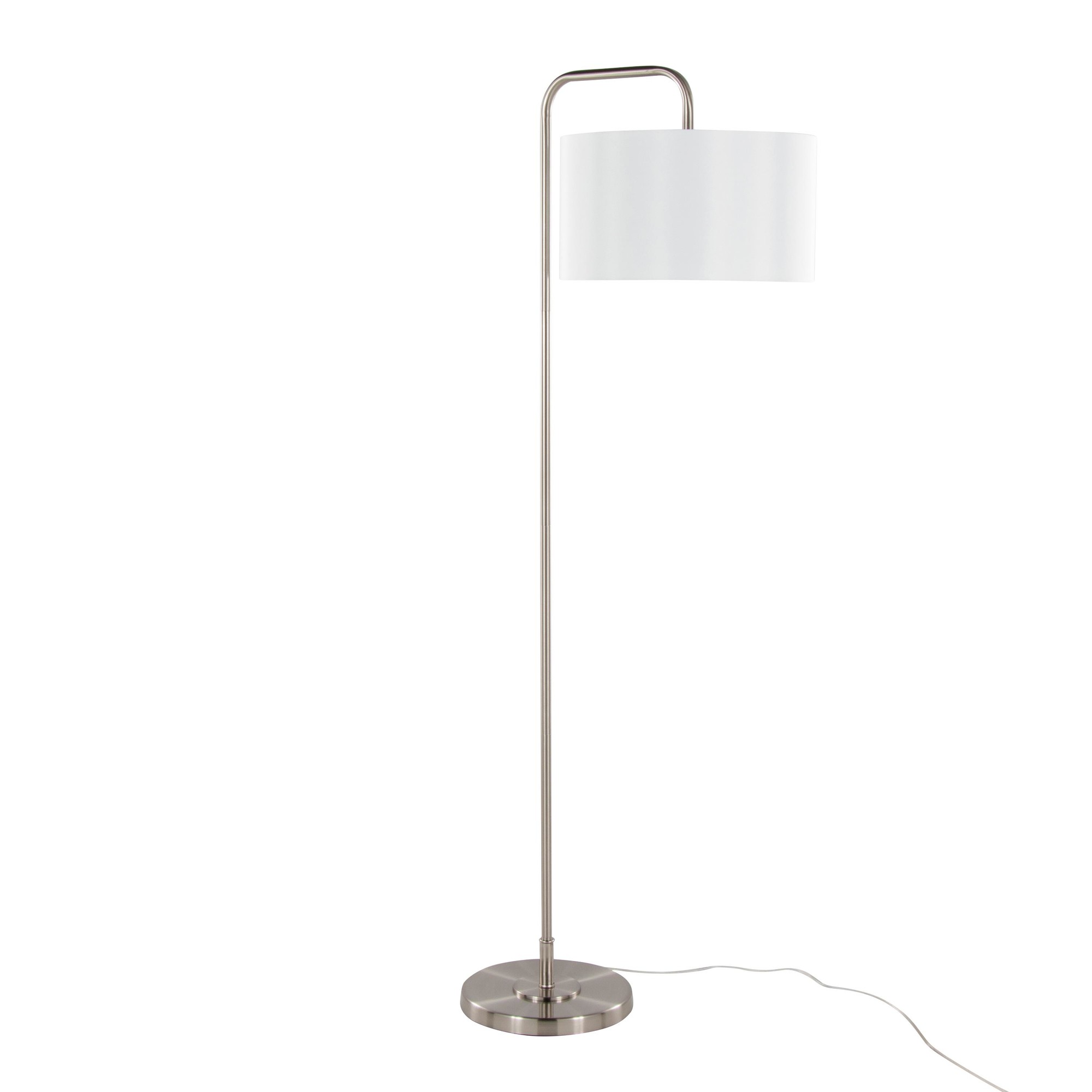 Puck-Contemporary-Brushed-Nickel-Arched-Floor-Lamp-with-Linen-Shade-1
