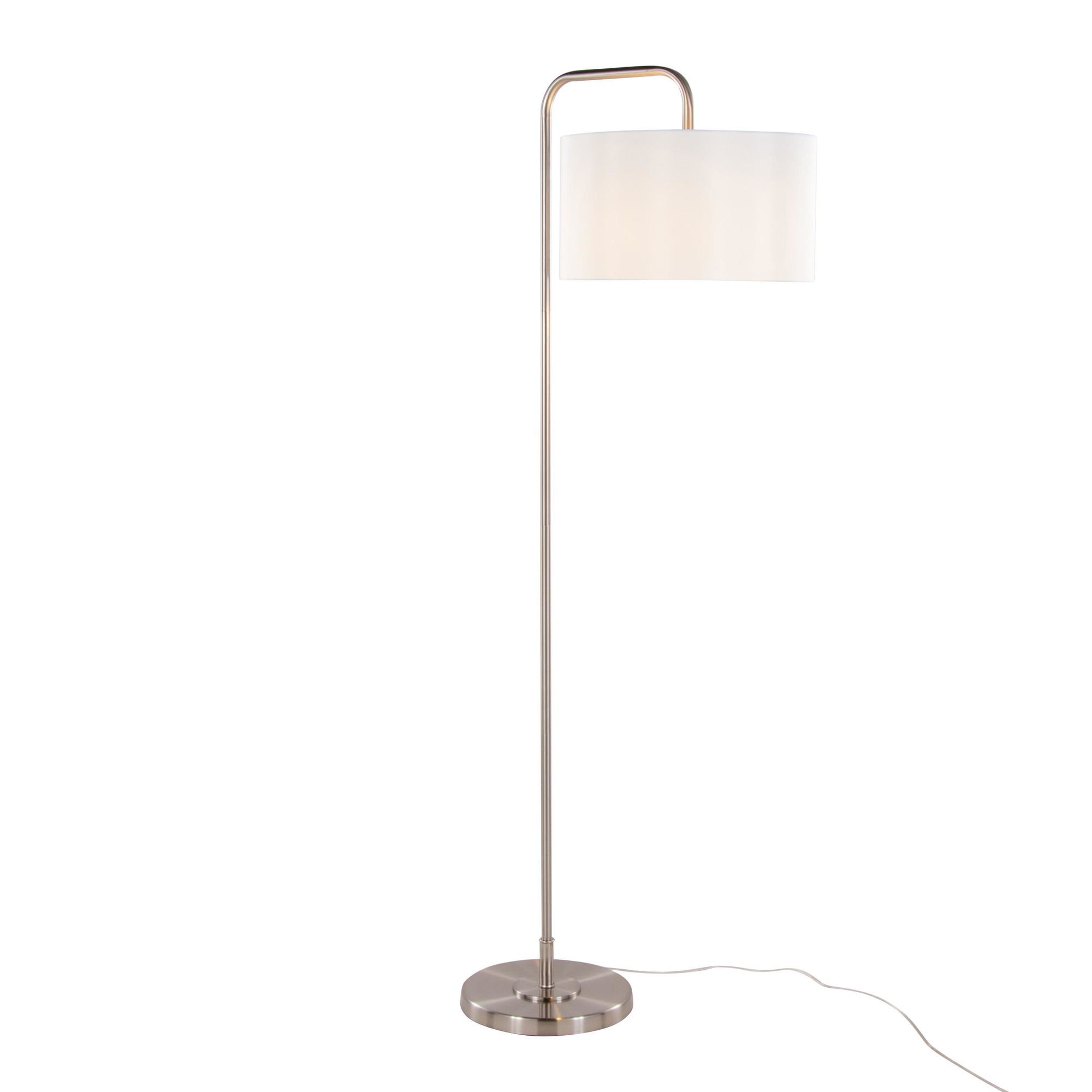 Puck-Contemporary-Brushed-Nickel-Arched-Floor-Lamp-with-Linen-Shade-2
