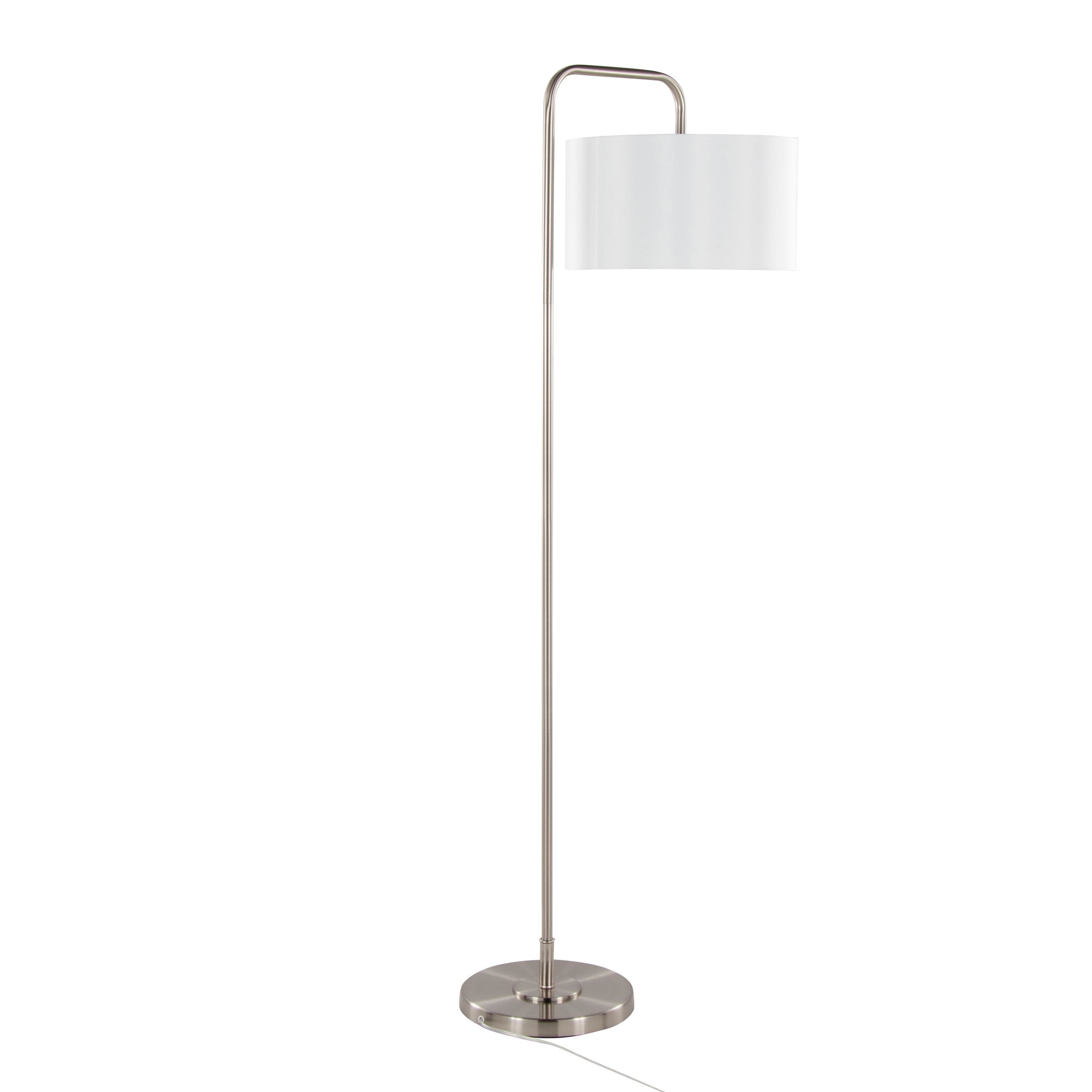 Puck-Contemporary-Brushed-Nickel-Arched-Floor-Lamp-with-Linen-Shade-4
