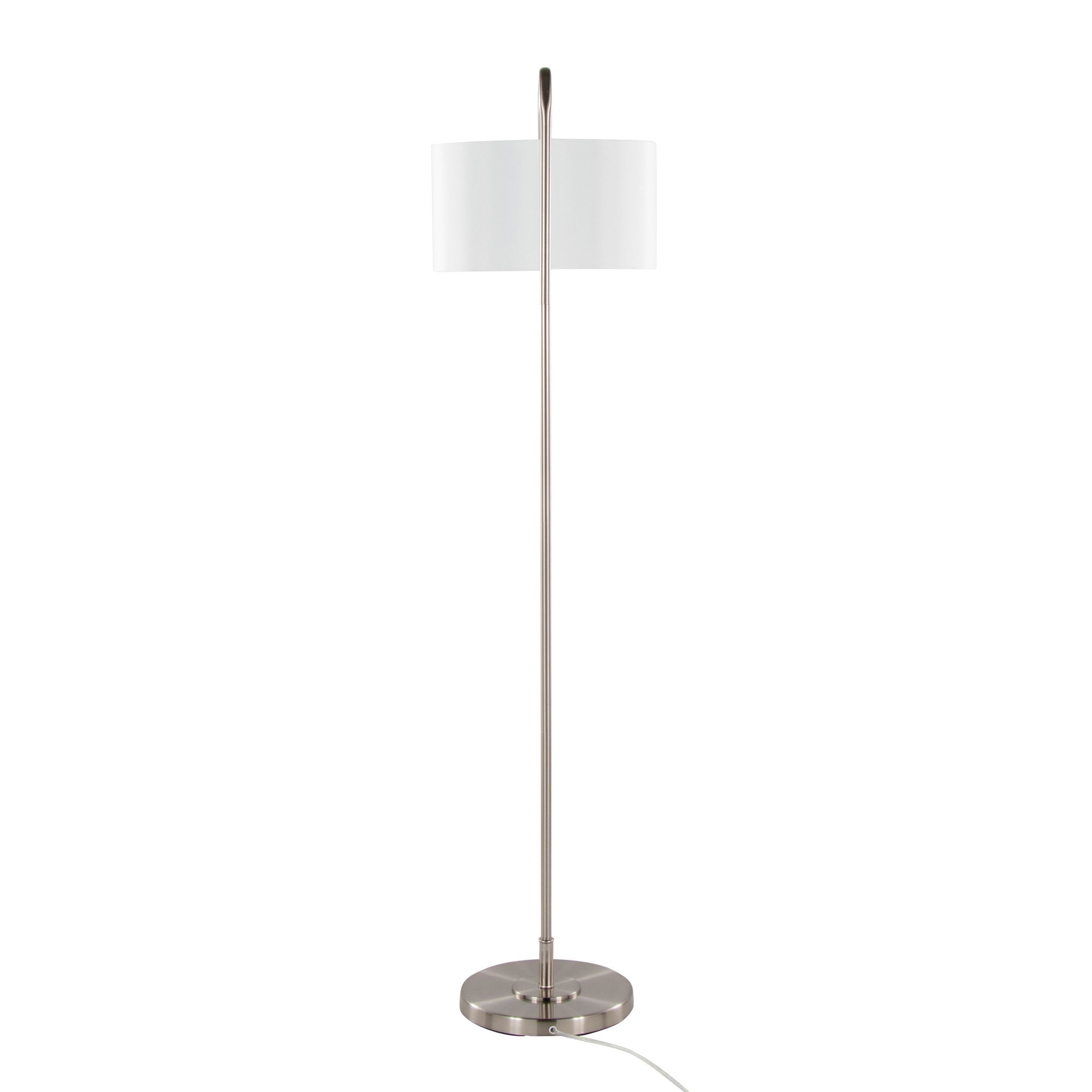 Puck-Contemporary-Brushed-Nickel-Arched-Floor-Lamp-with-Linen-Shade-5