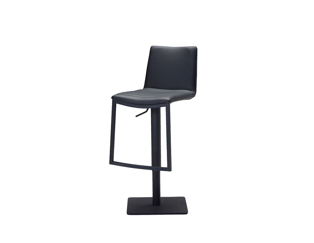 RAVEN-Black-Leatherette-Hydraulic-Bar-Stool-Black-Steel