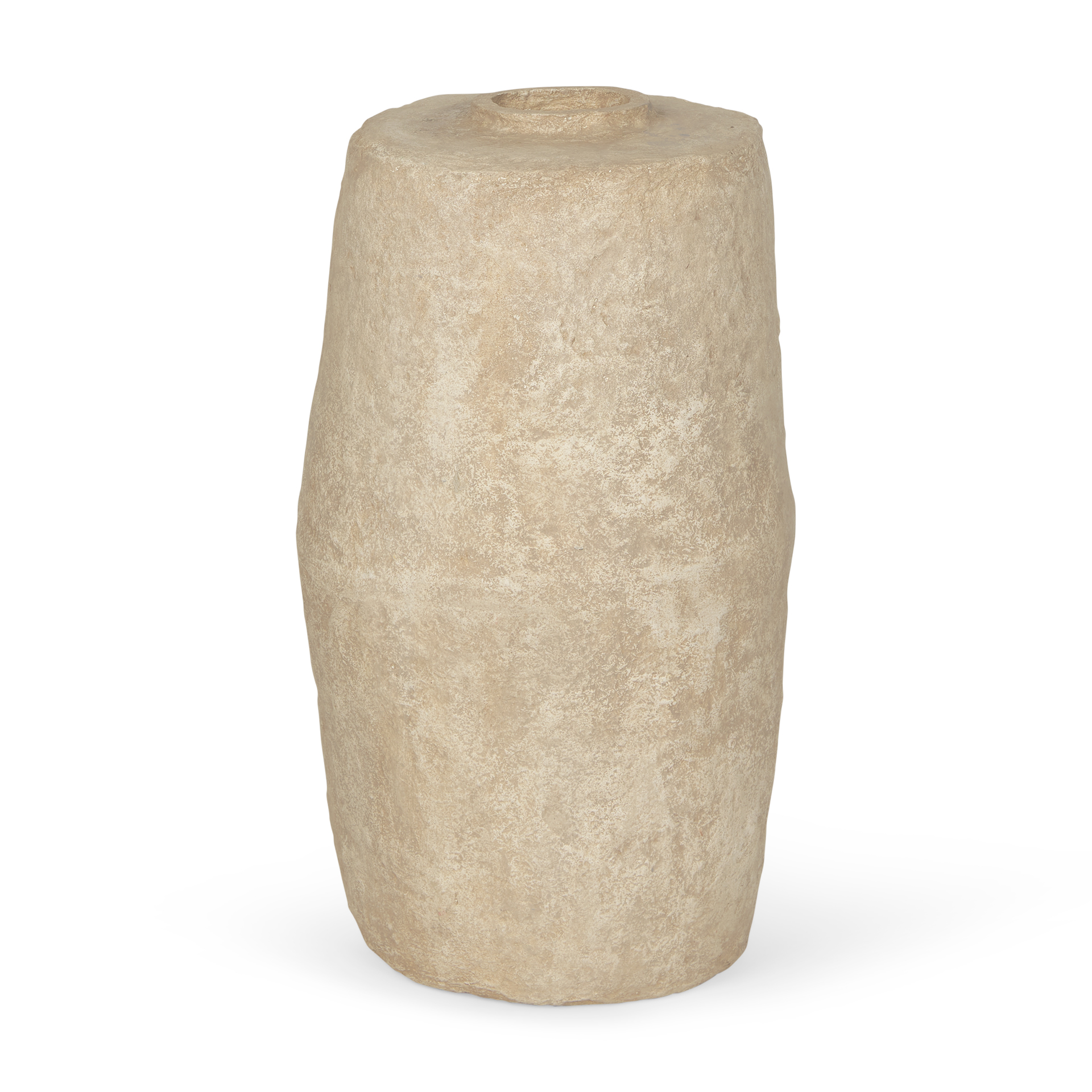 Rama-Large-Beige-Paper-Mache-Floor-Vase