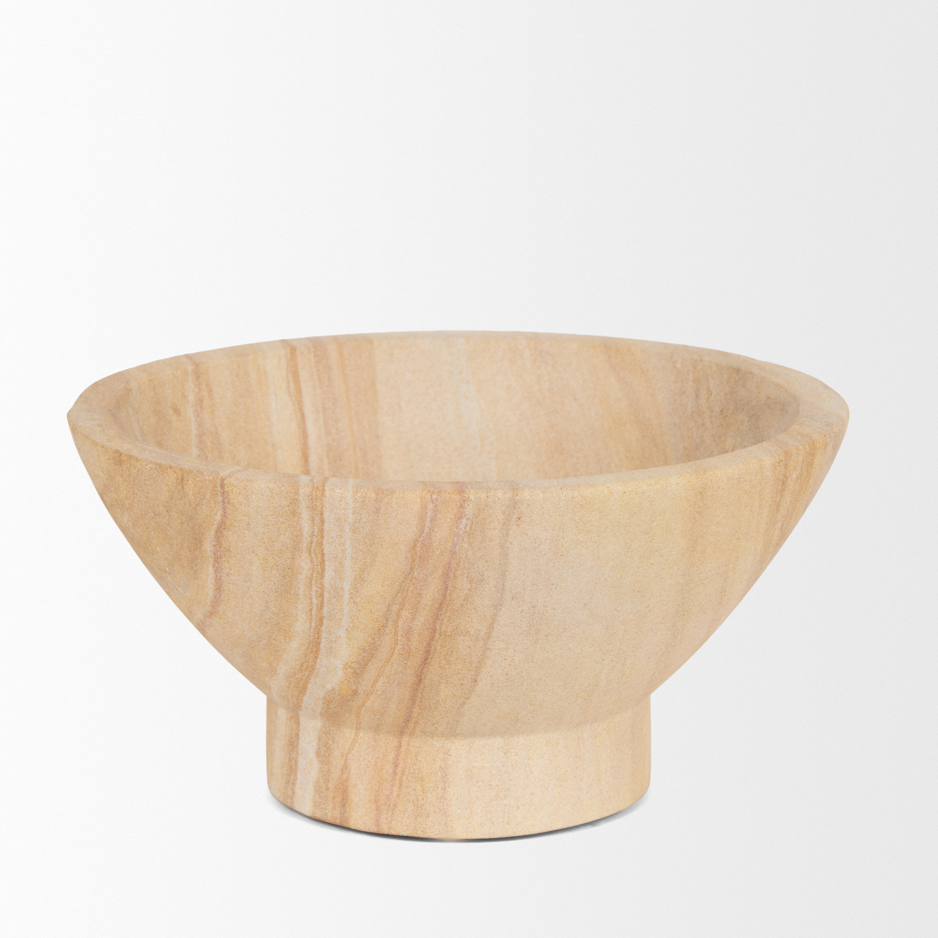 Ramira-Beige-Sandstone-Decorative-Pedestal-Bowl-2