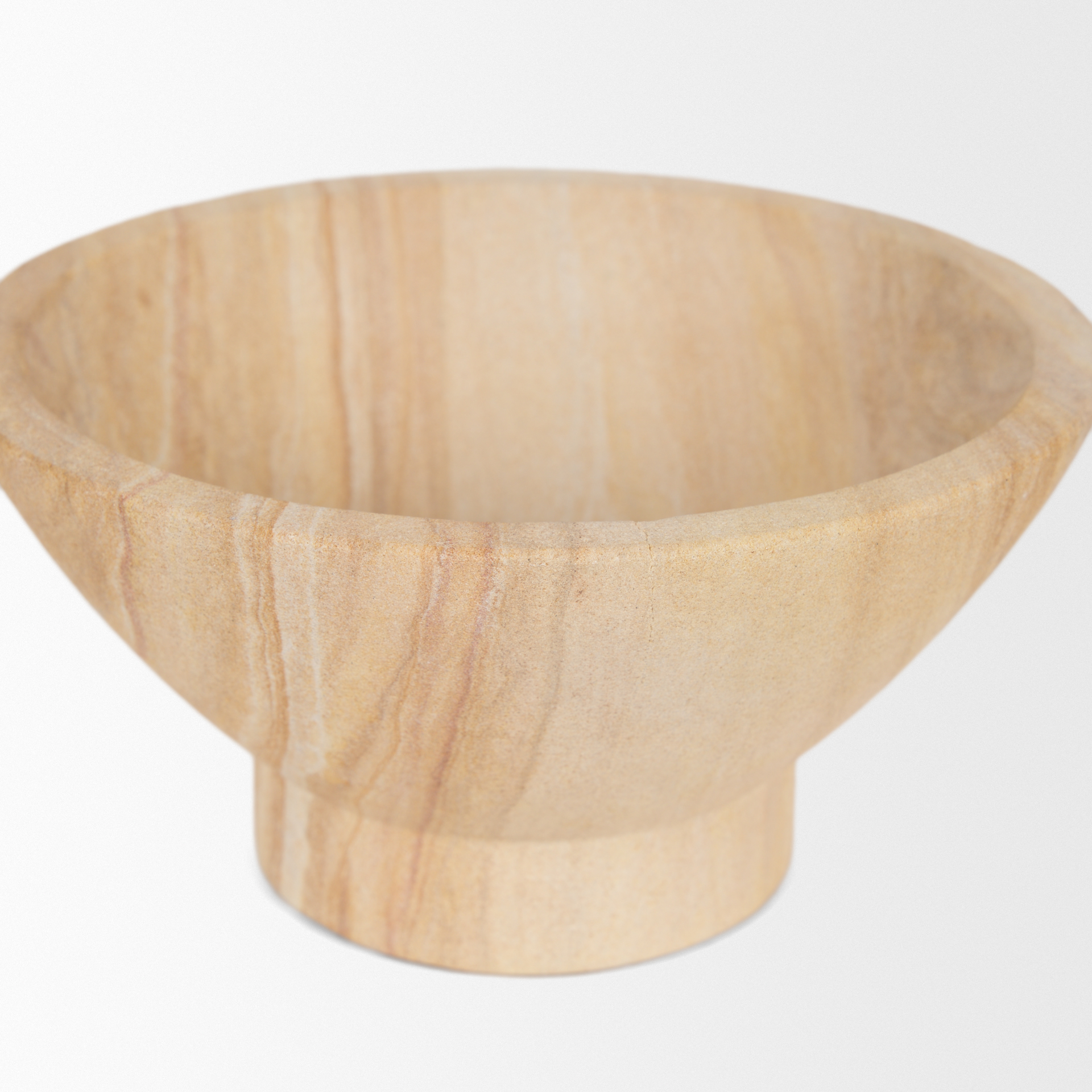 Ramira-Beige-Sandstone-Decorative-Pedestal-Bowl-4