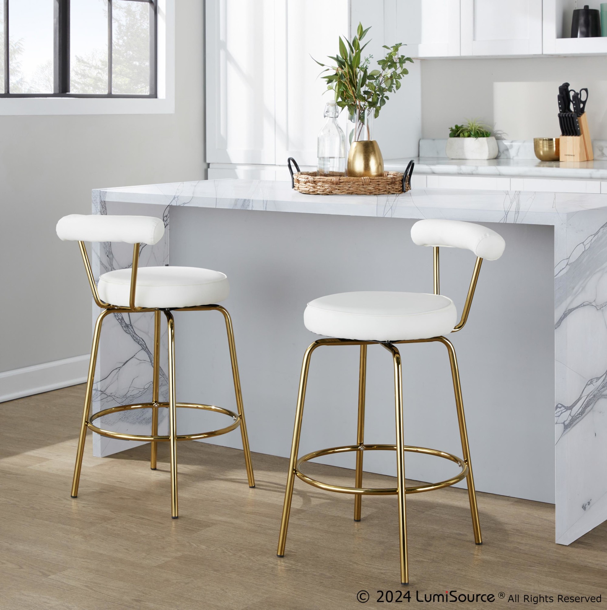 Rhonda-26-Inch-Gold-Art-Deco-White-Stools-Set-of-2-1