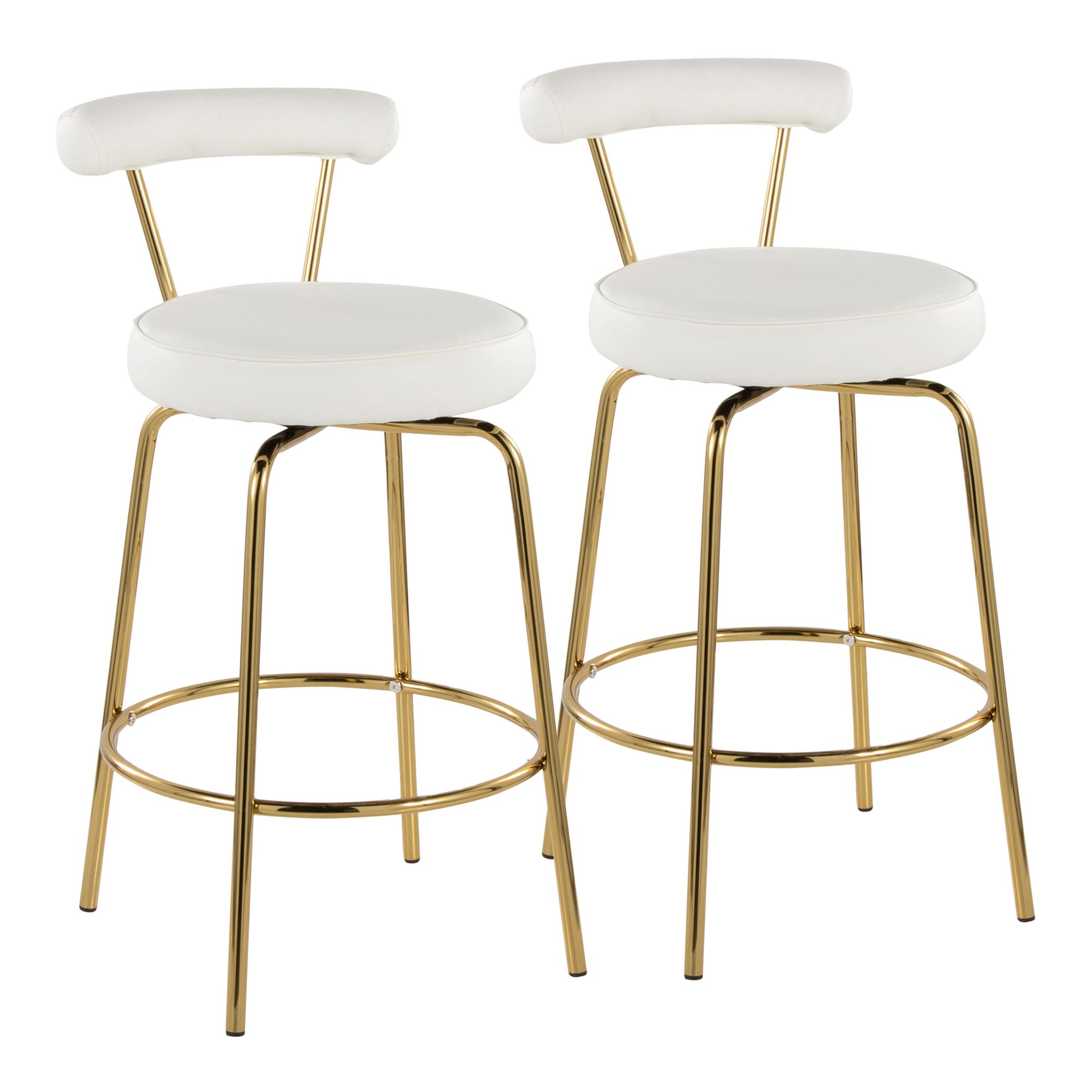 Rhonda-26-Inch-Gold-Art-Deco-White-Stools-Set-of-2-2