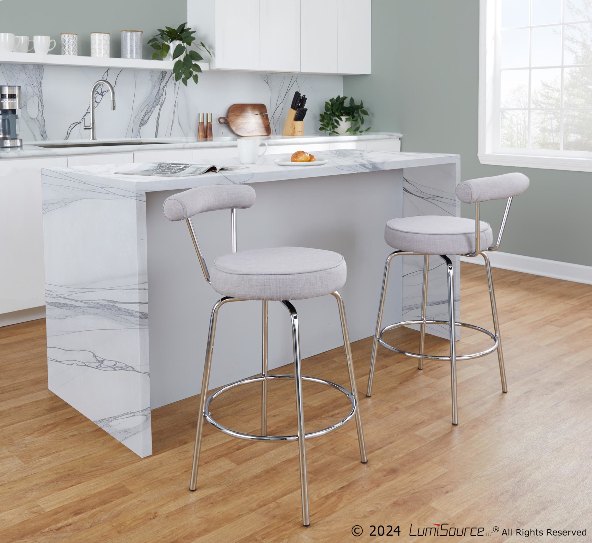 Rhonda-Chrome-and-Light-Grey-Art-Deco-Counter-Stools-Set-of-2-3