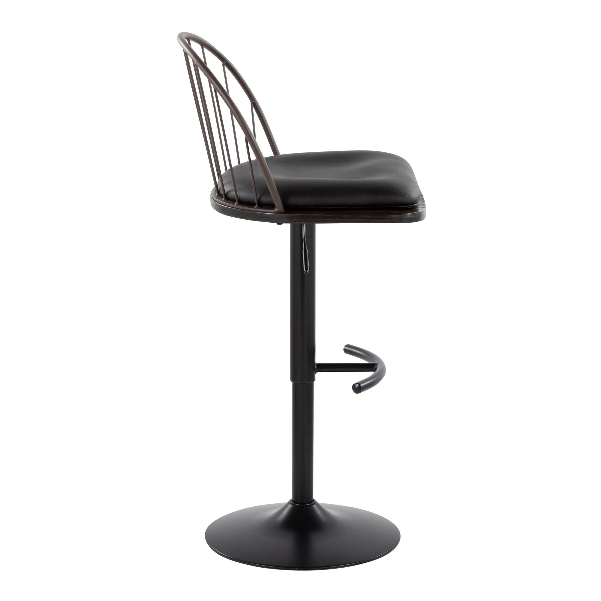 Riley-Farmhouse-Adjustable-Swivel-Barstool-BlackBronze-Wood-Set-of-2-6