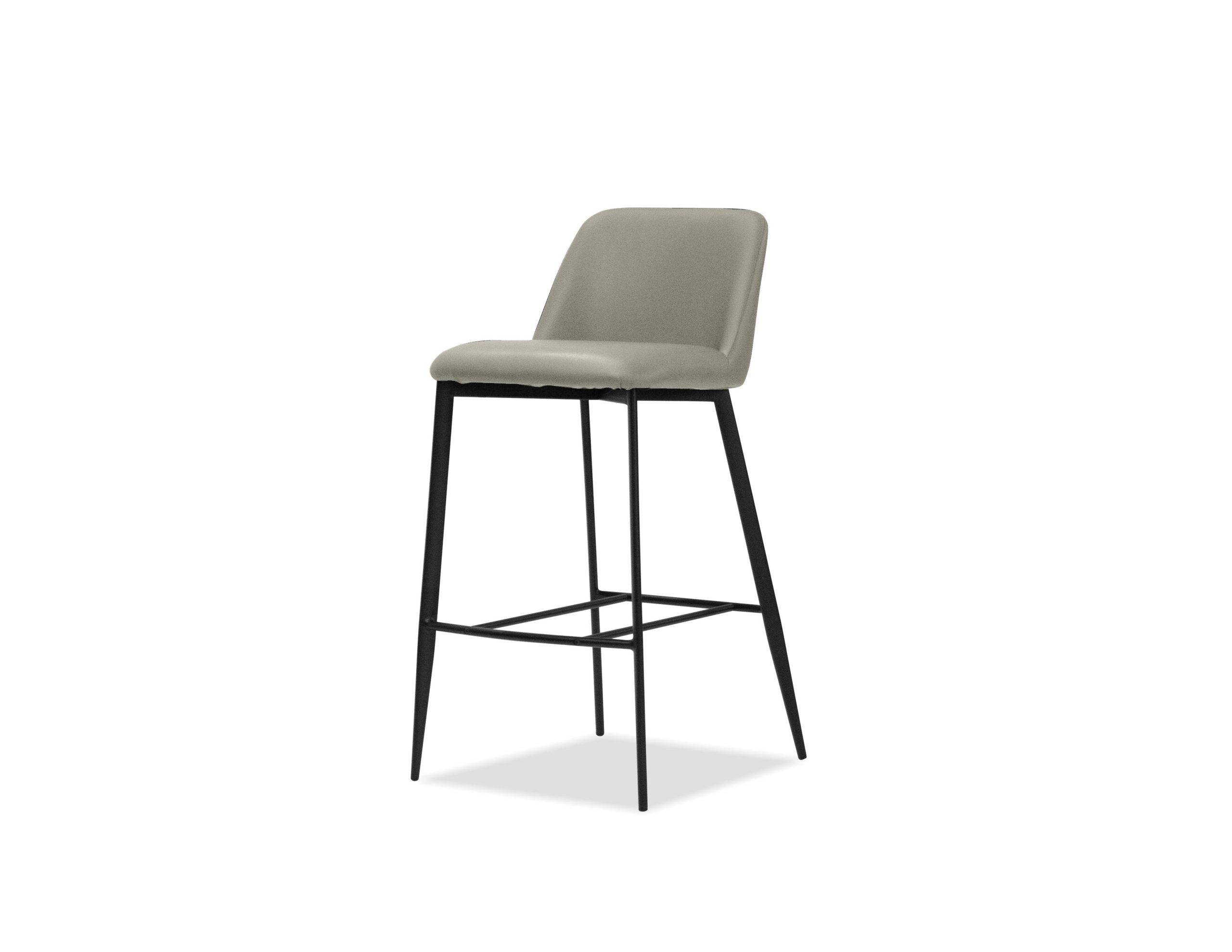 SEVILLE-Taupe-Leatherette-Counter-Stool-Black-Base