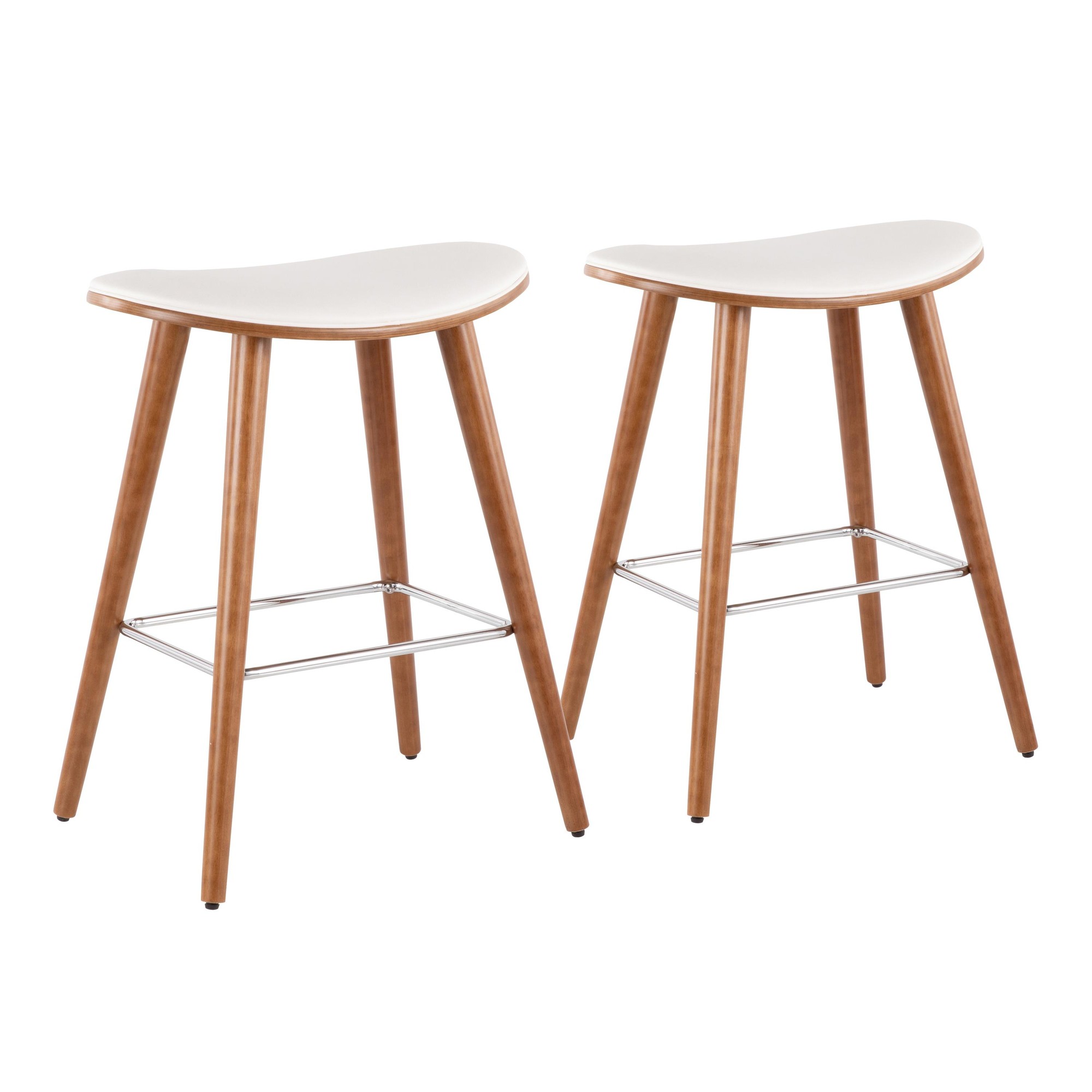 Saddle-Walnut-White-Faux-Leather-26-Inch-Counter-Stools-Set-of-2-2