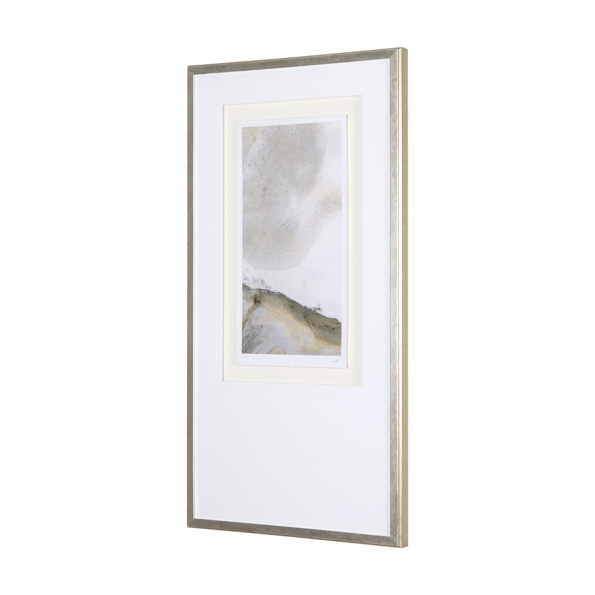 Sandy-Waves-I-by-Mercana-Studio-a-Hand-Embelished-Textured-Framed-Art-Print-Matted-under-Glass-2
