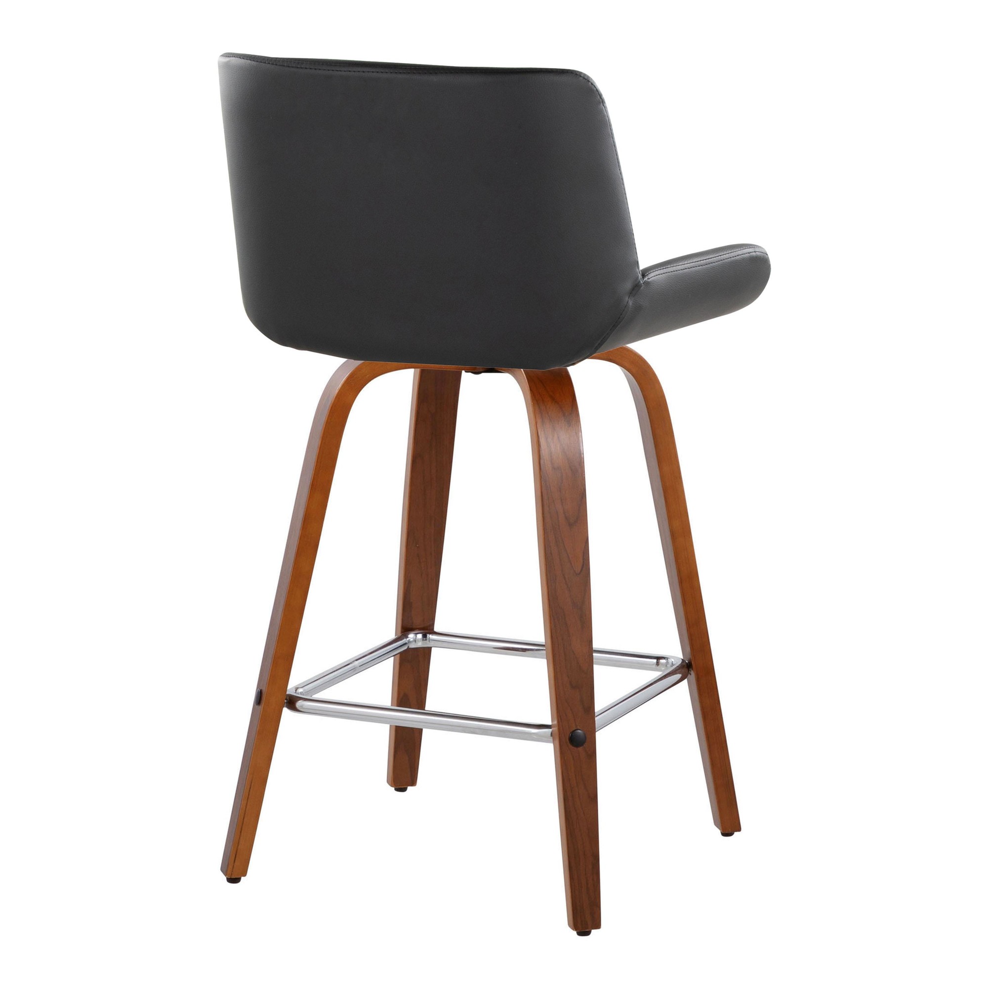 Santi-25-Inch-Black-Faux-Leather-Mid-Century-Swivel-Stools-Set-of-2-5