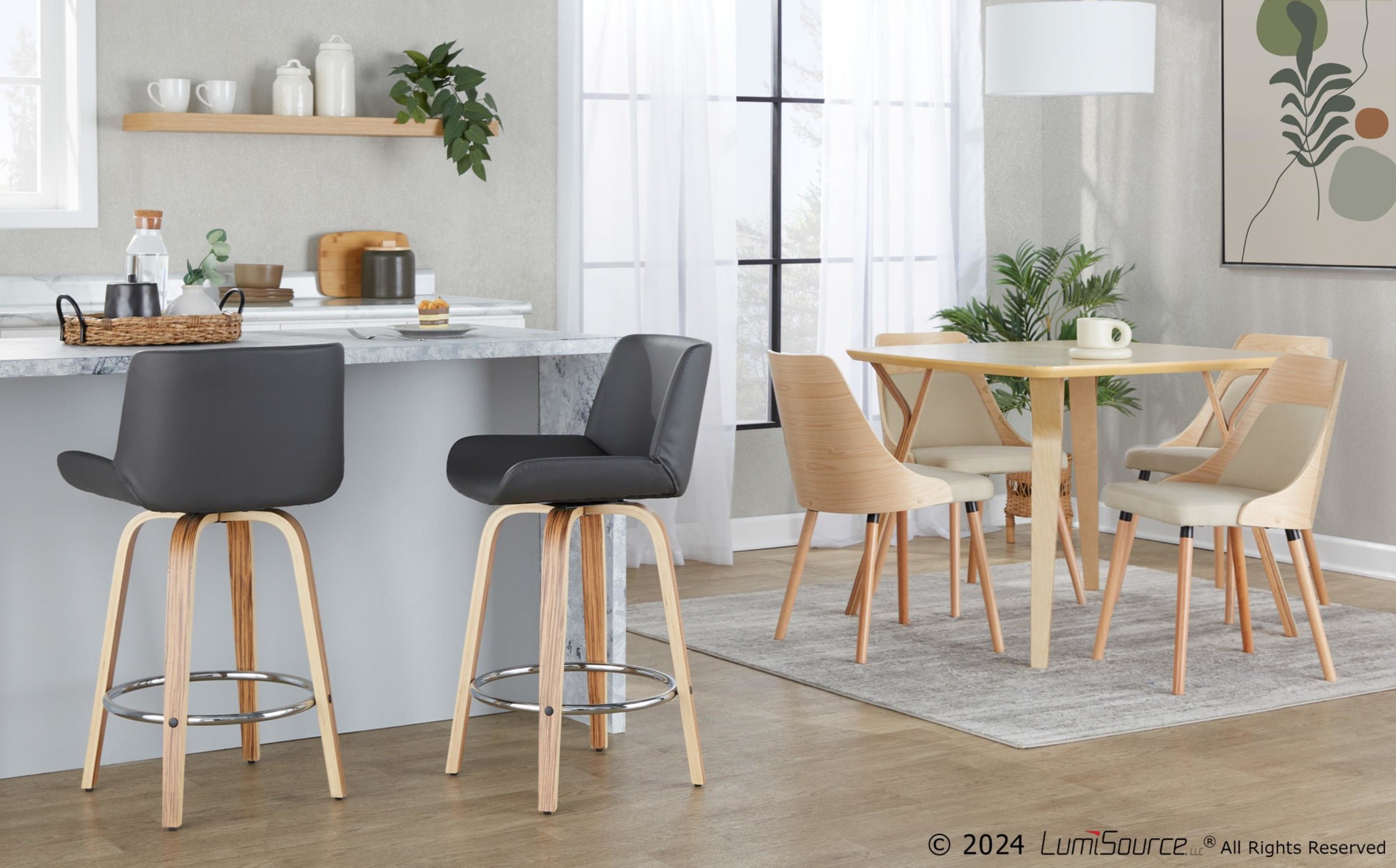 Santi-25-Mid-Century-Modern-Swivel-Counter-Stools-ZebraGrey-Set-of-2