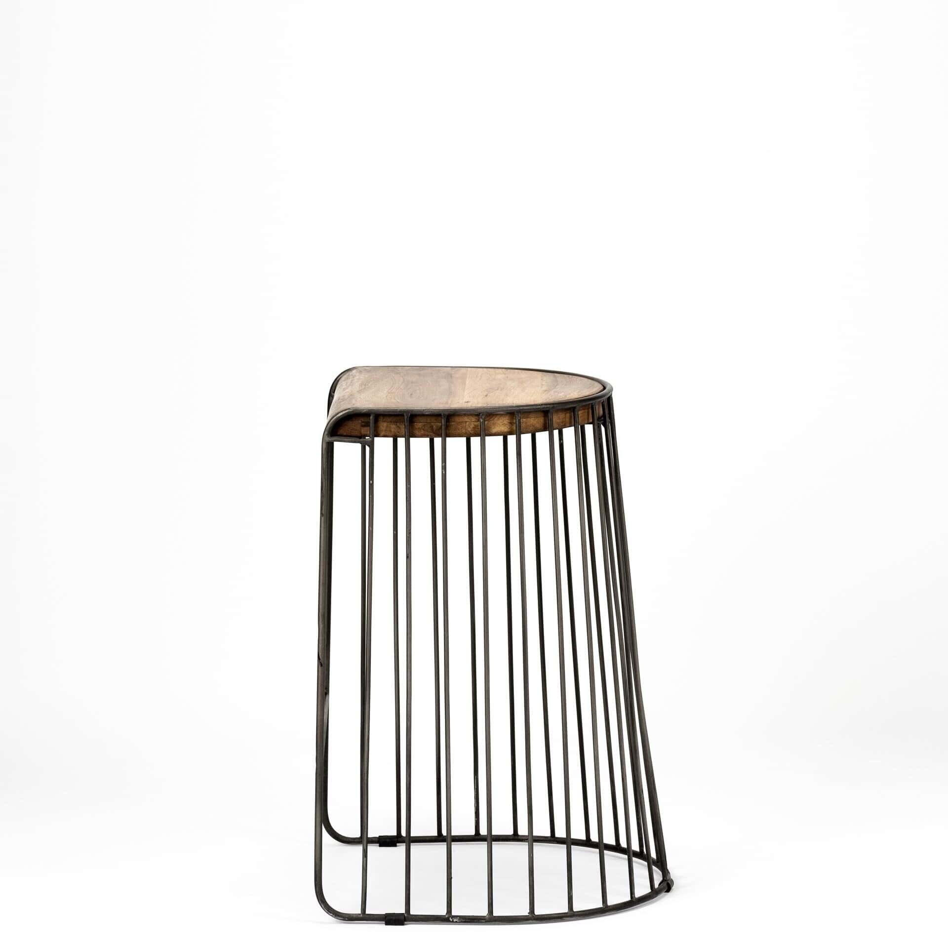 Seagram-25.6-Seat-Height-Brown-Wood-Seat-Black-Metal-Frame-Stool-3