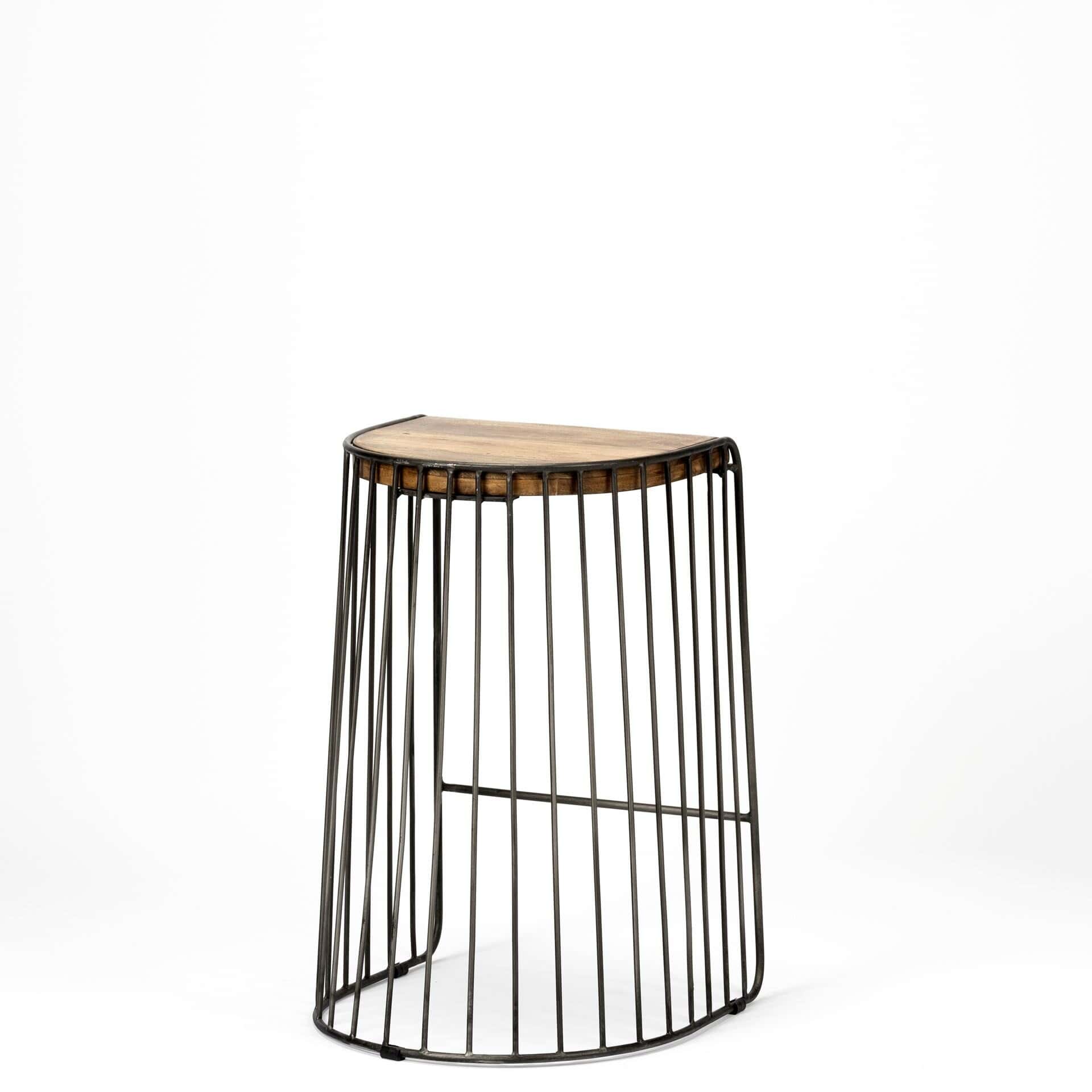 Seagram-25.6-Seat-Height-Brown-Wood-Seat-Black-Metal-Frame-Stool-5